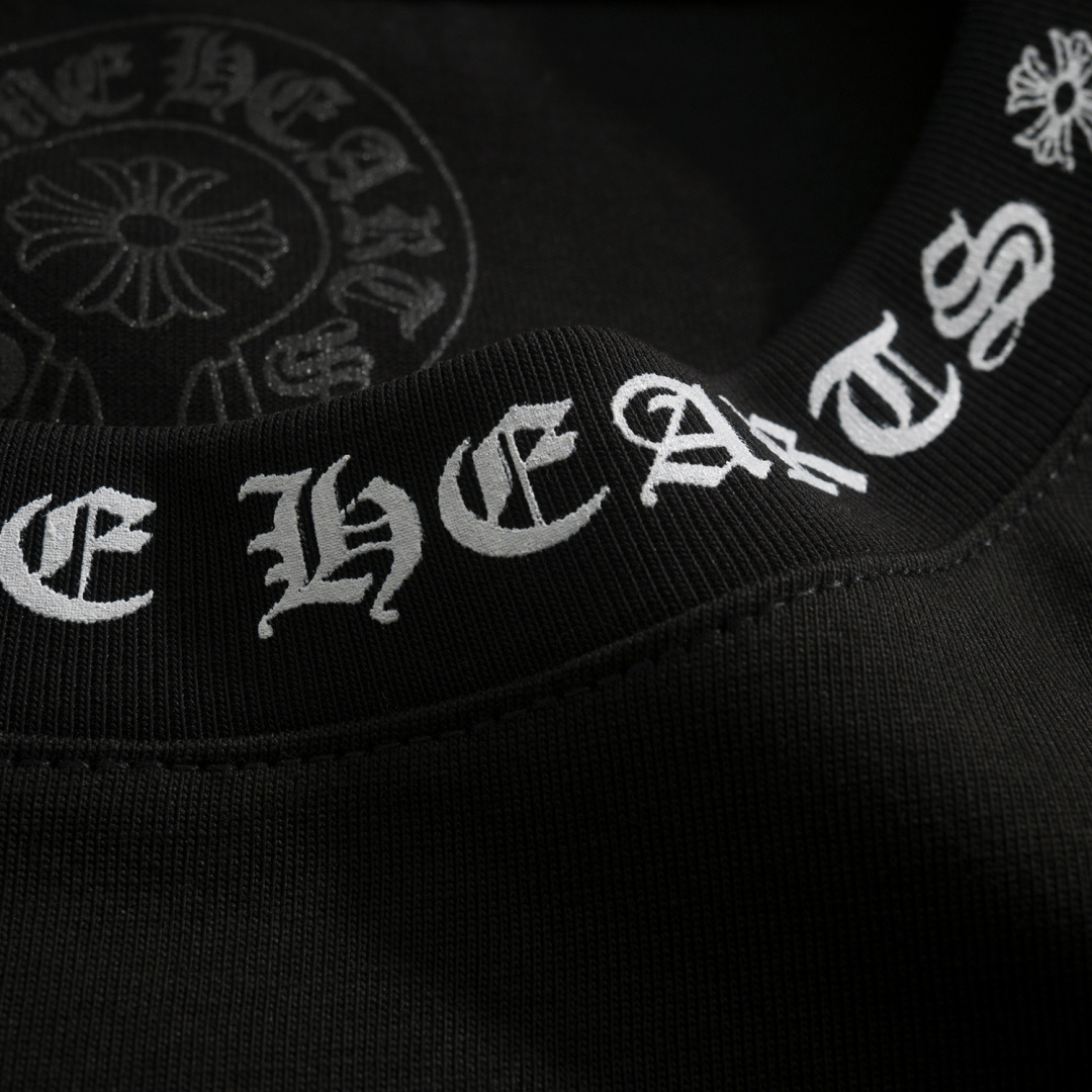 CH Sanskrit Short-Sleeve T-Shirt with Sanskrit Print on NecklinePure Cotton with Exclusive Printing TechnologyUnisex Loose Fit with Sanskrit Print on Neckline and CuffsDouble Stitching Reinforced NecklineSoft, Comfortable, and Breathable Fabric