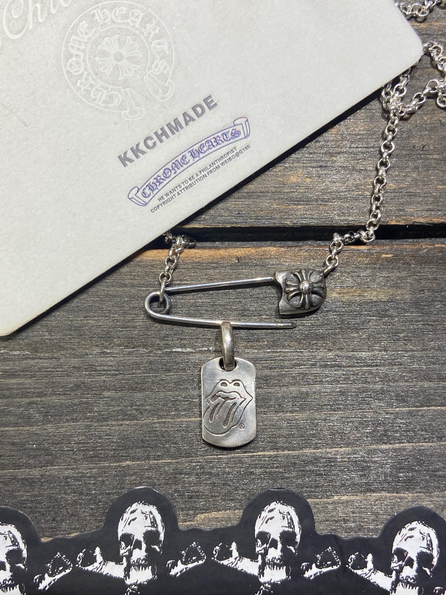 Rare Red Lip Mini Military Tag