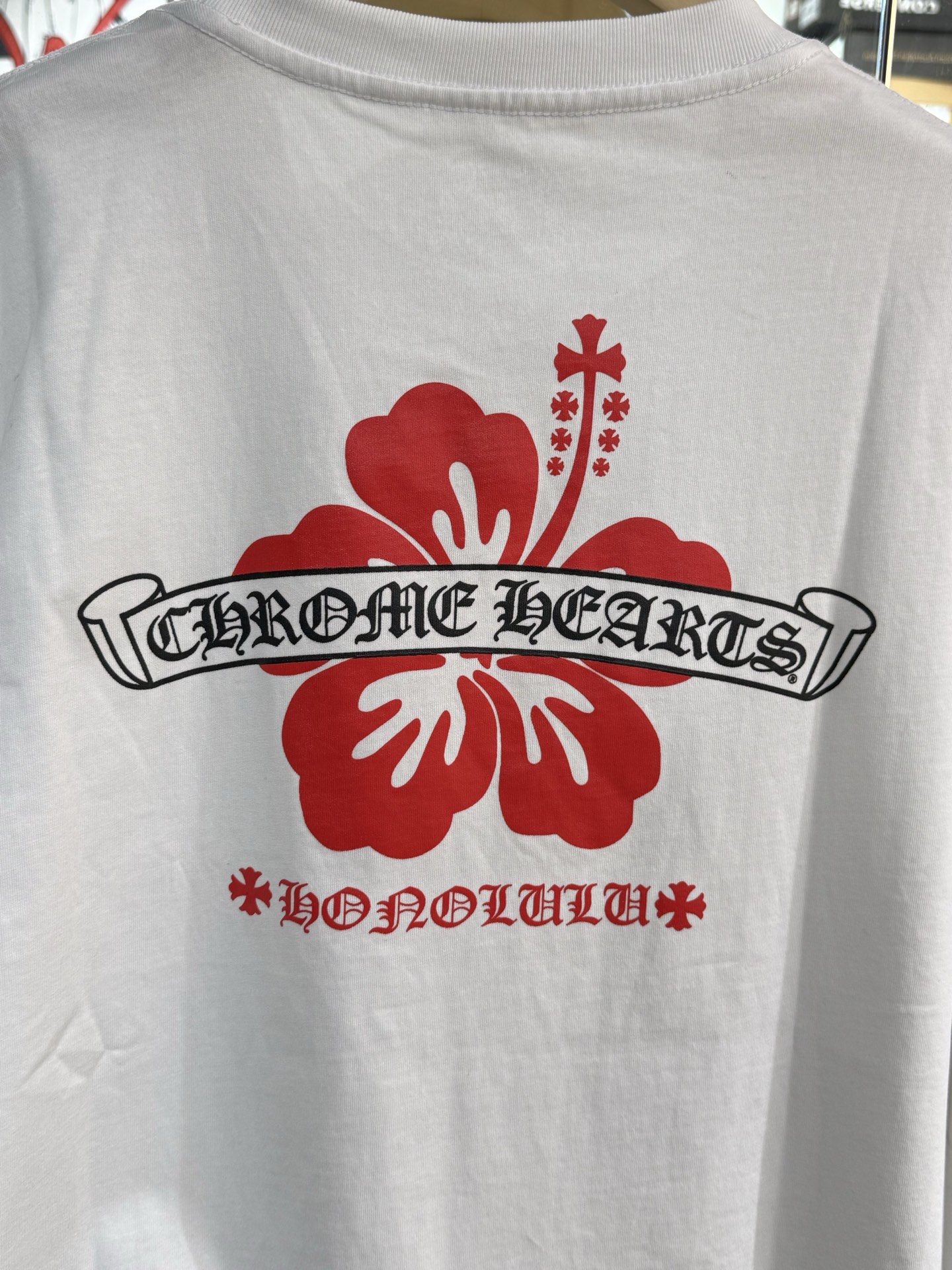 Chrome Hearts Hawaii Limited Edition White Long-Sleeve T-ShirtSize: S M L XL