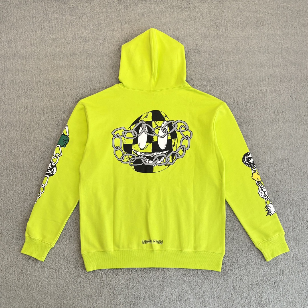 Chrome Hearts CH Matty Boy Hoodie, 450g fleece lining, soft and warm against the skin. Multi-layered mesh print for a premium feel. A must-have for fall and winter. Sizes S, M, and L.