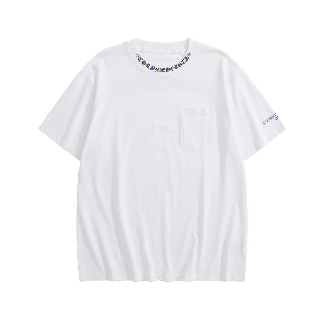 CH Chrome Hearts Las Vegas Limited Edition Rolling Stones T-ShirtMaterial: 200g 21S fine cotton plain weave. Printing involves nearly ten film prints, all using imported materials and produced on an oval machine to ensure stability. Custom silver la