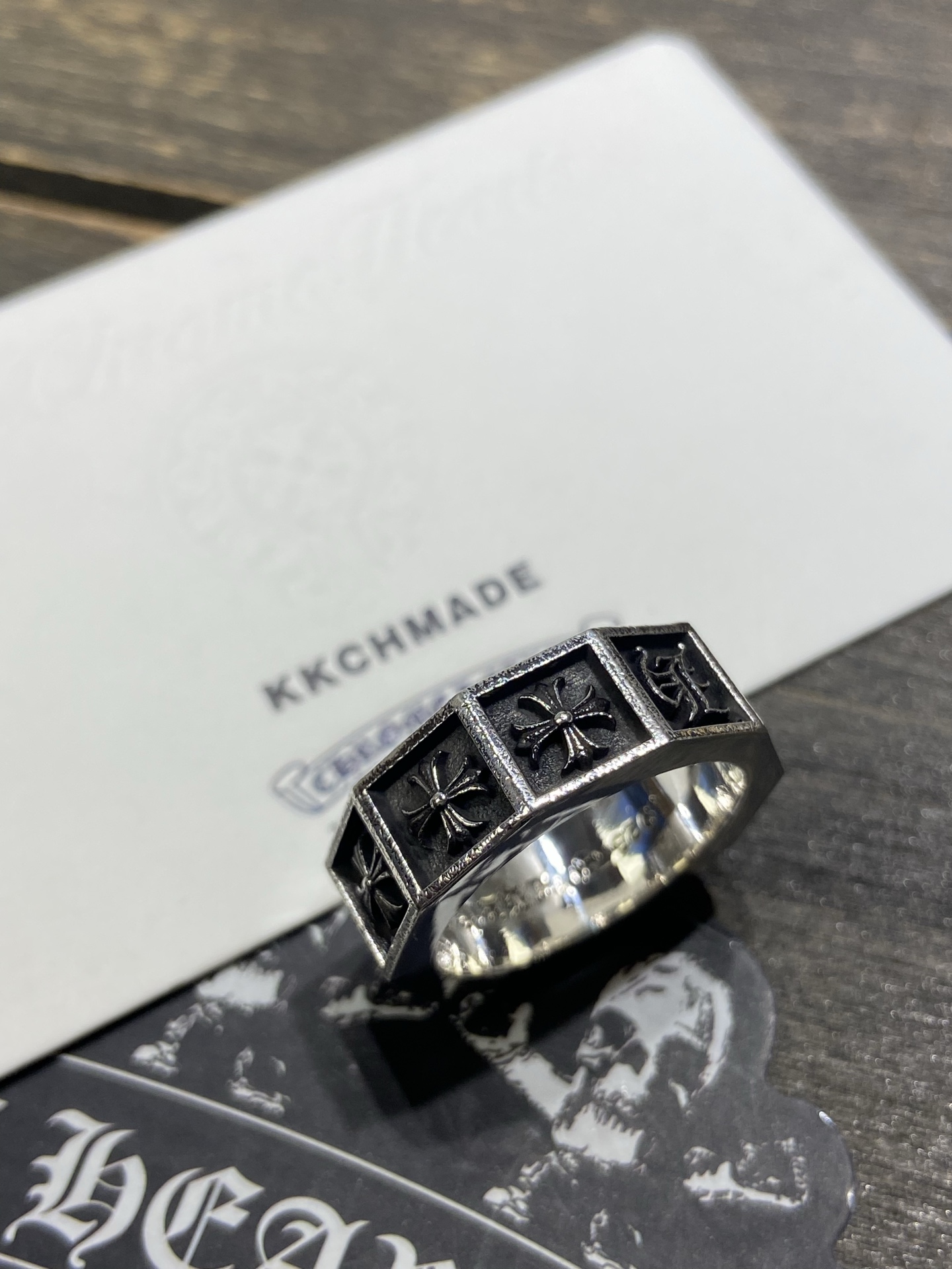 New 🆕 6mm CH Sanskrit Cross Flower Ring - Perfect Direct Supply After 9 Months of Development 🔝