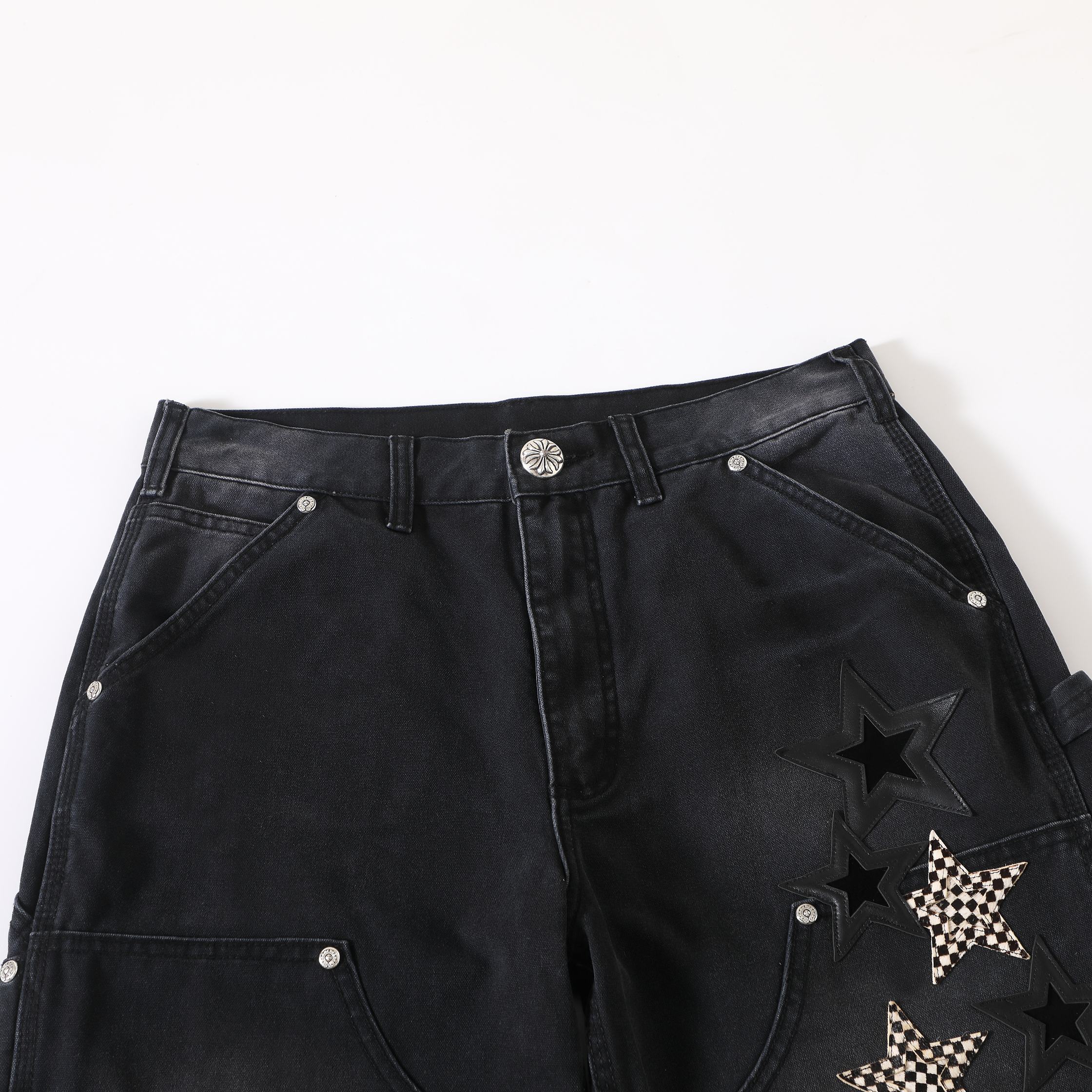 CH Las Vegas Exclusive - Extremely rare and hard to find on the market. Original version, these pants cost over 150,000 RMB, and even those sizes are hard to come by. After five months of production, they're finally here! They feature the exact same