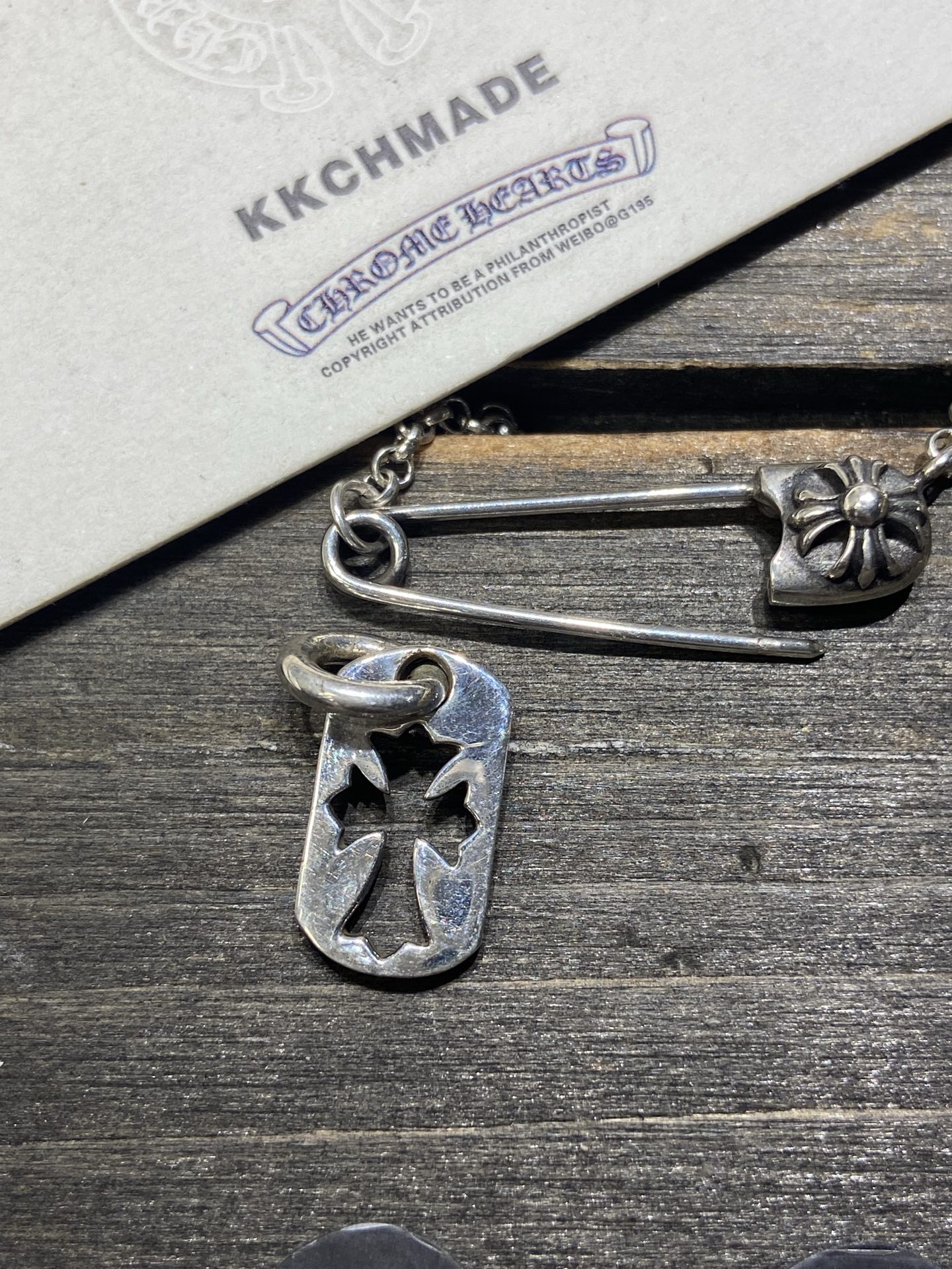 Hollowed-out military tag, in stock and ready to ship immediately.