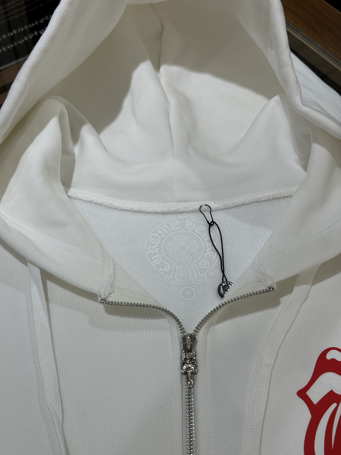 Chrome Hearts Rolling Stone Red Tongue Collaboration Zip-Up HoodieSizes: S M L XL