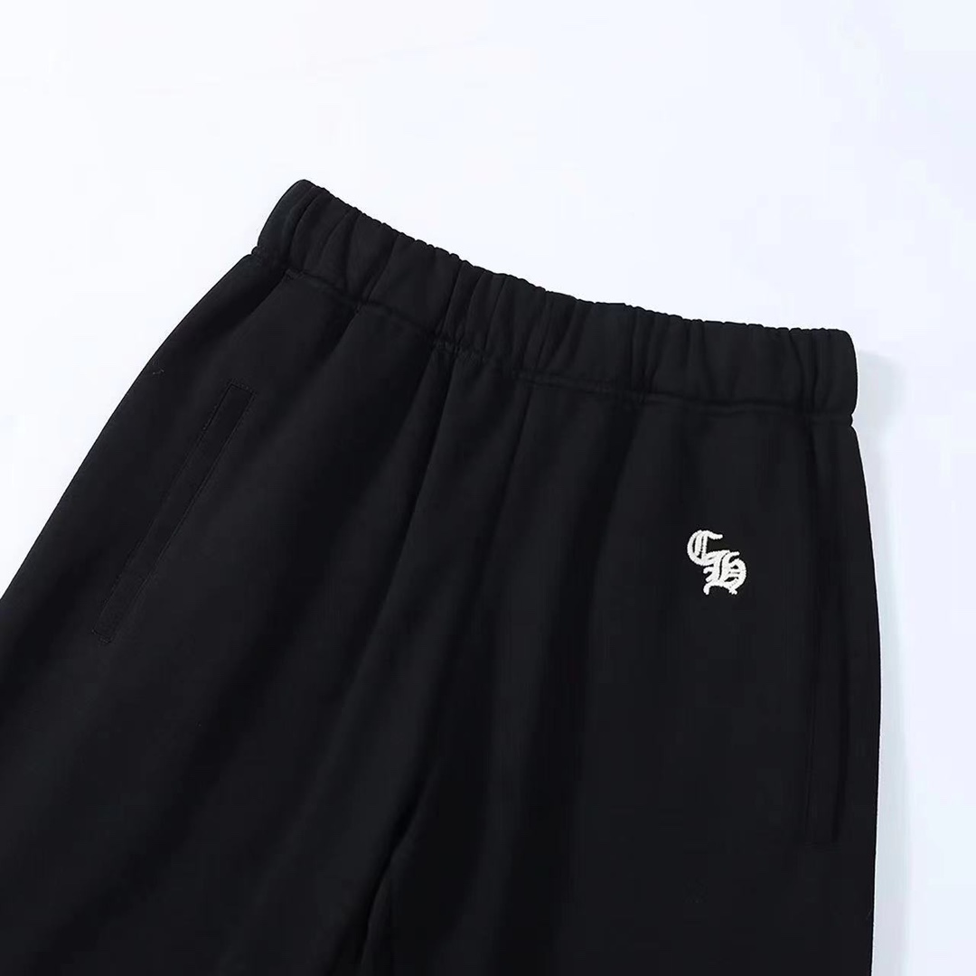 CH Rock Limited Edition Chestnut Brown Casual Fleece Sweatpants. Custom-woven and dyed 480g thick pure cotton knit fabric with added fleece. Made with imported top-grain lambskin (not ordinary artificial leather). Custom-made silver embellishments. W