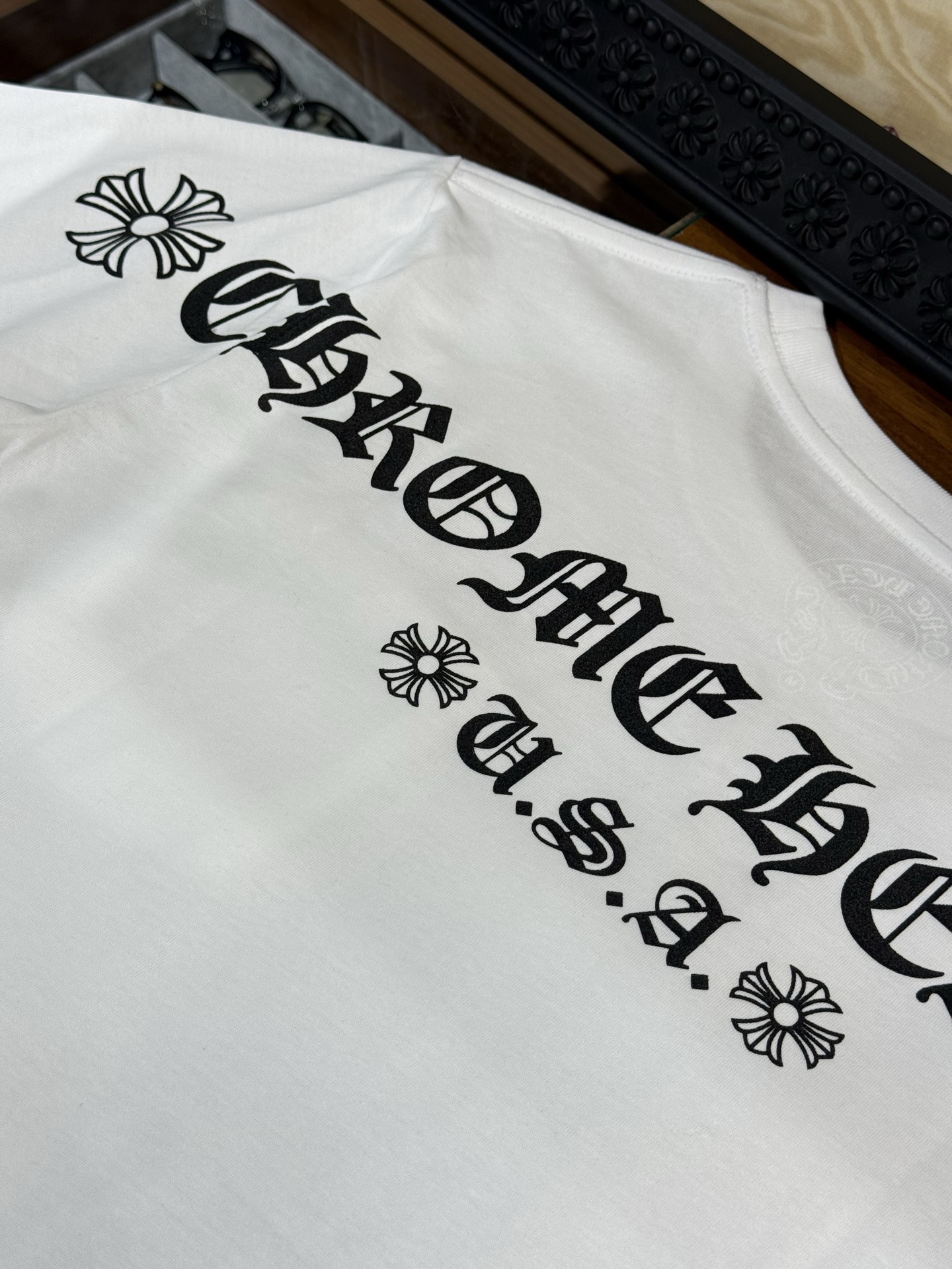 Chrome Hearts City Limited Edition White Long-Sleeve Shirt with Sanskrit DesignSize: S M L XL XXL