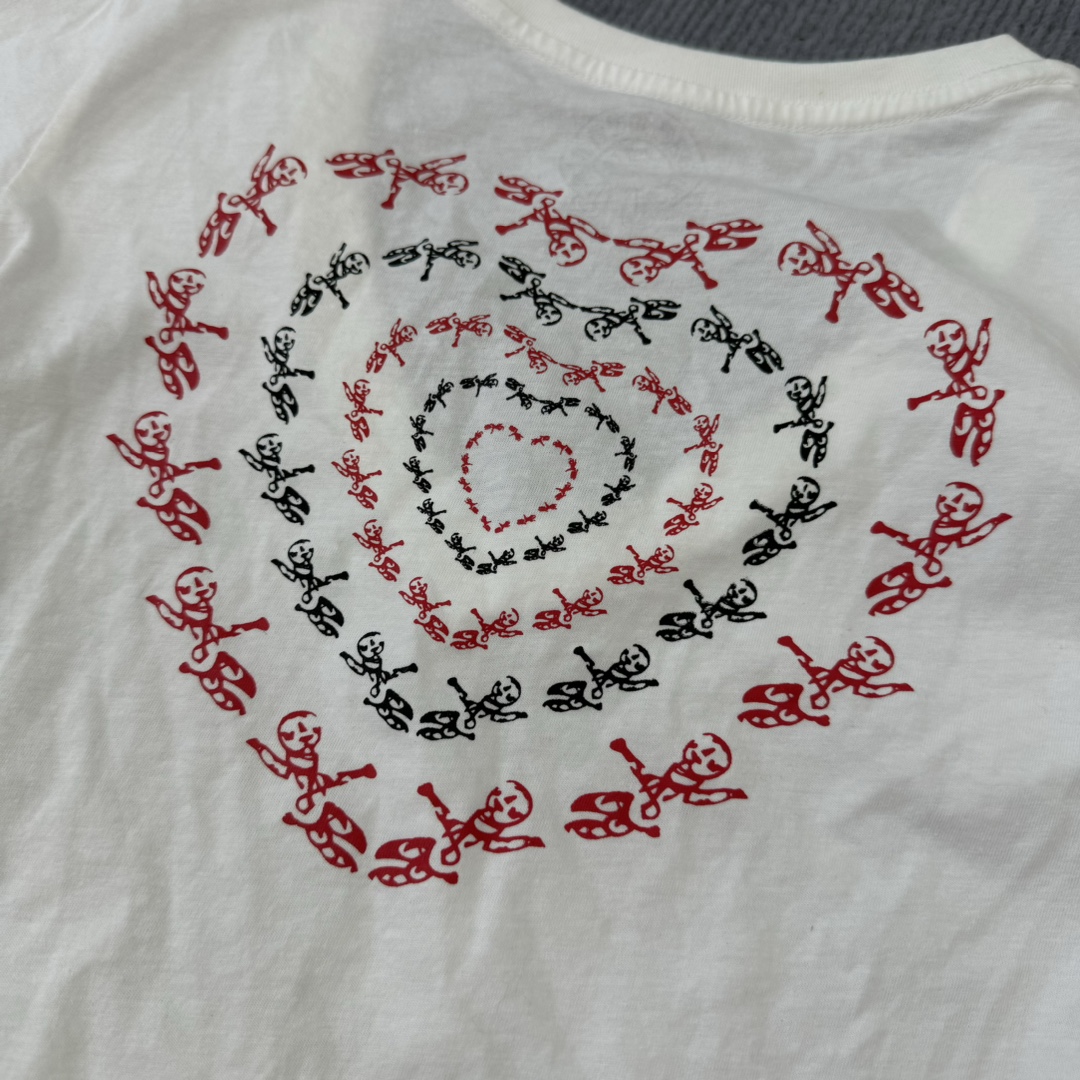 Chrome Hearts Vintage Bestseller V-Neck Women's Limited Edition Short-Sleeve T-ShirtMade with custom-dyed Yb pure cotton fabric, soft and delicate, complete with matching neckline sizesSizes: S M L