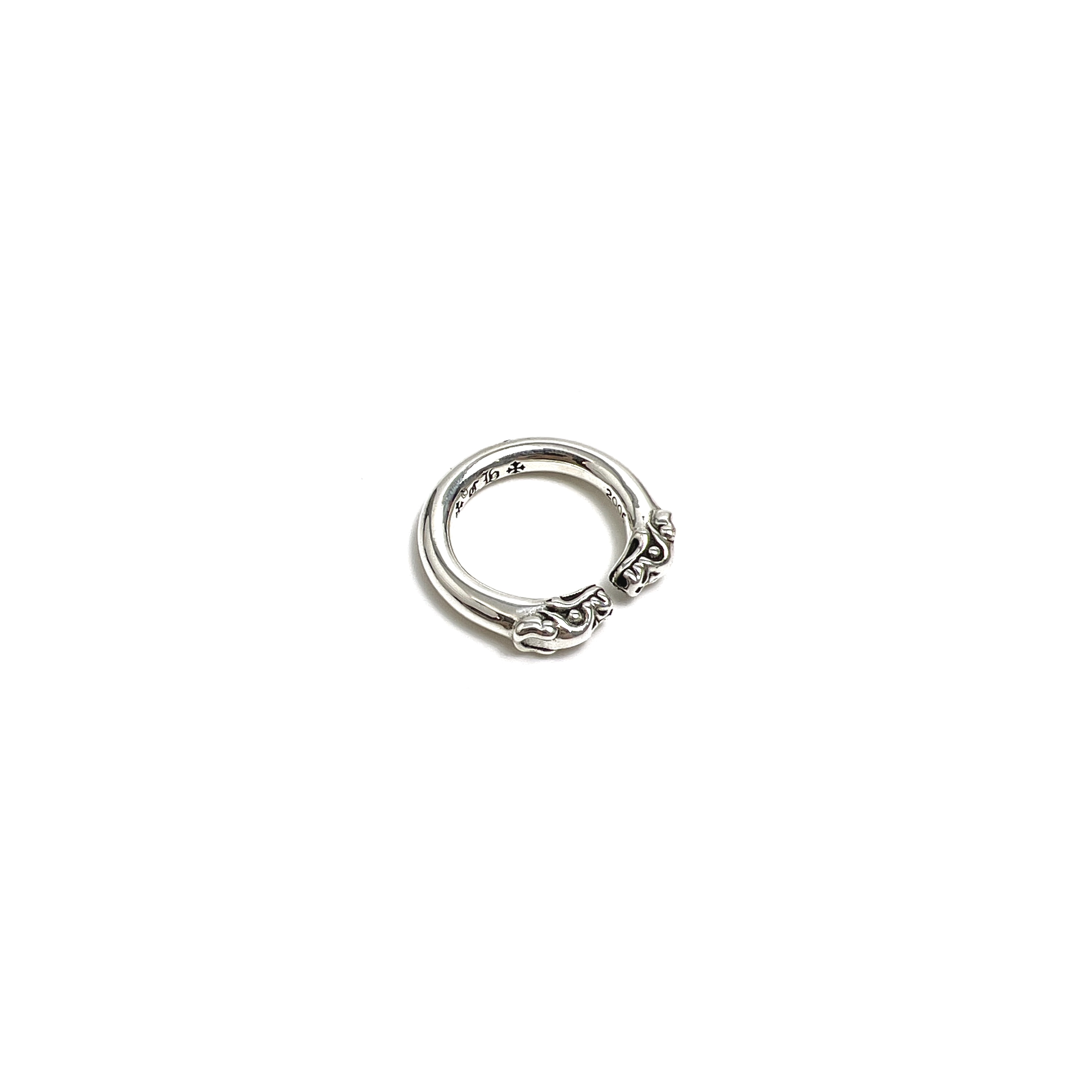 Chrome Hearts Double Dog Head Ring