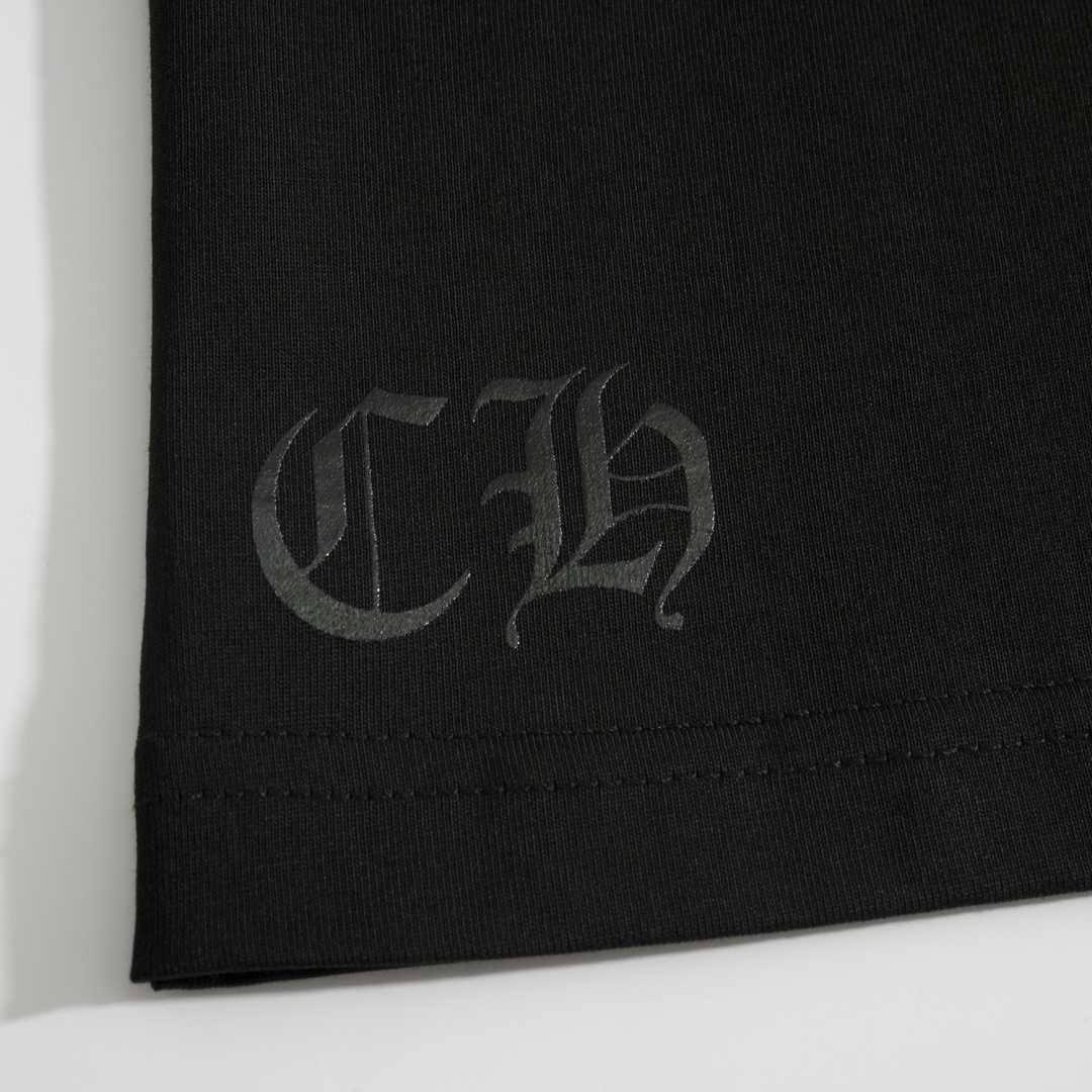 CH Sanskrit Short-Sleeve T-Shirt with Sanskrit Print on NecklinePure Cotton with Exclusive Printing TechnologyUnisex Loose Fit with Sanskrit Print on Neckline and CuffsDouble Stitching Reinforced NecklineSoft, Comfortable, and Breathable Fabric