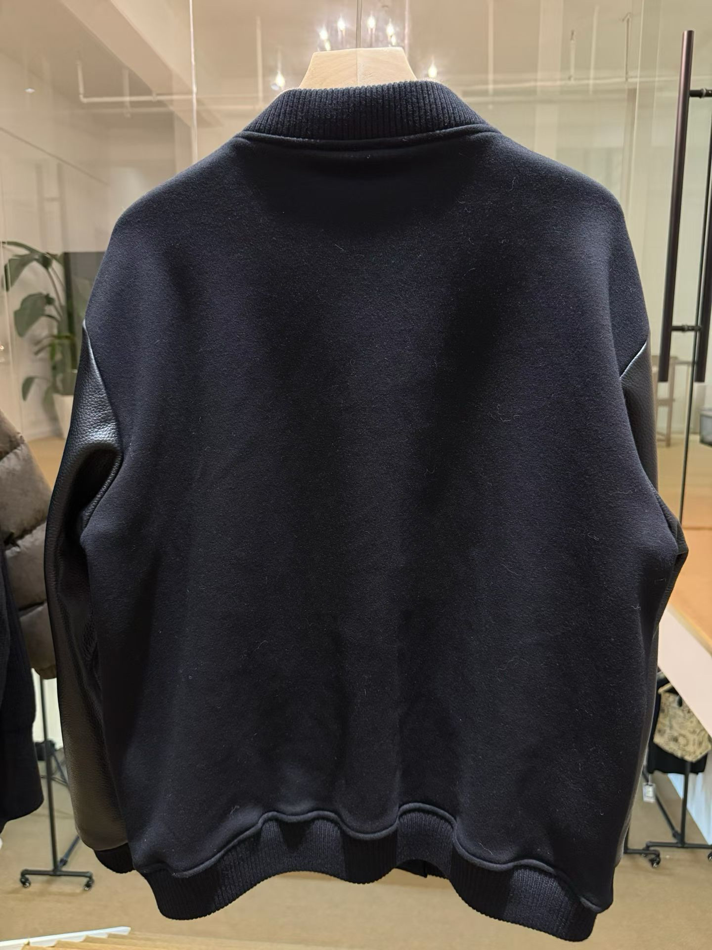 Chrome Hearts Classic Fleece and Leather Baseball JacketHand-stitched leather, silver-plated hardwareSizes: XS-XXL