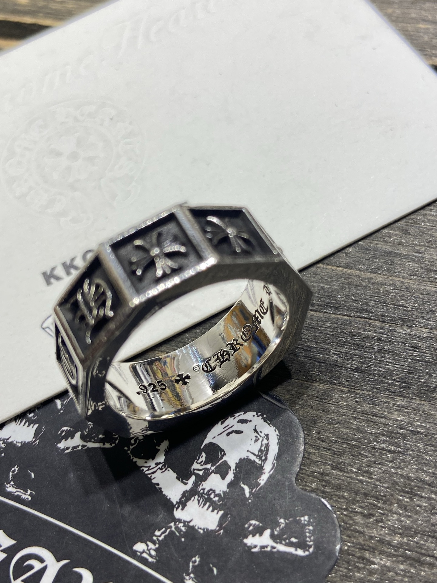 New 🆕 6mm CH Sanskrit Cross Flower Ring - Perfect Direct Supply After 9 Months of Development 🔝