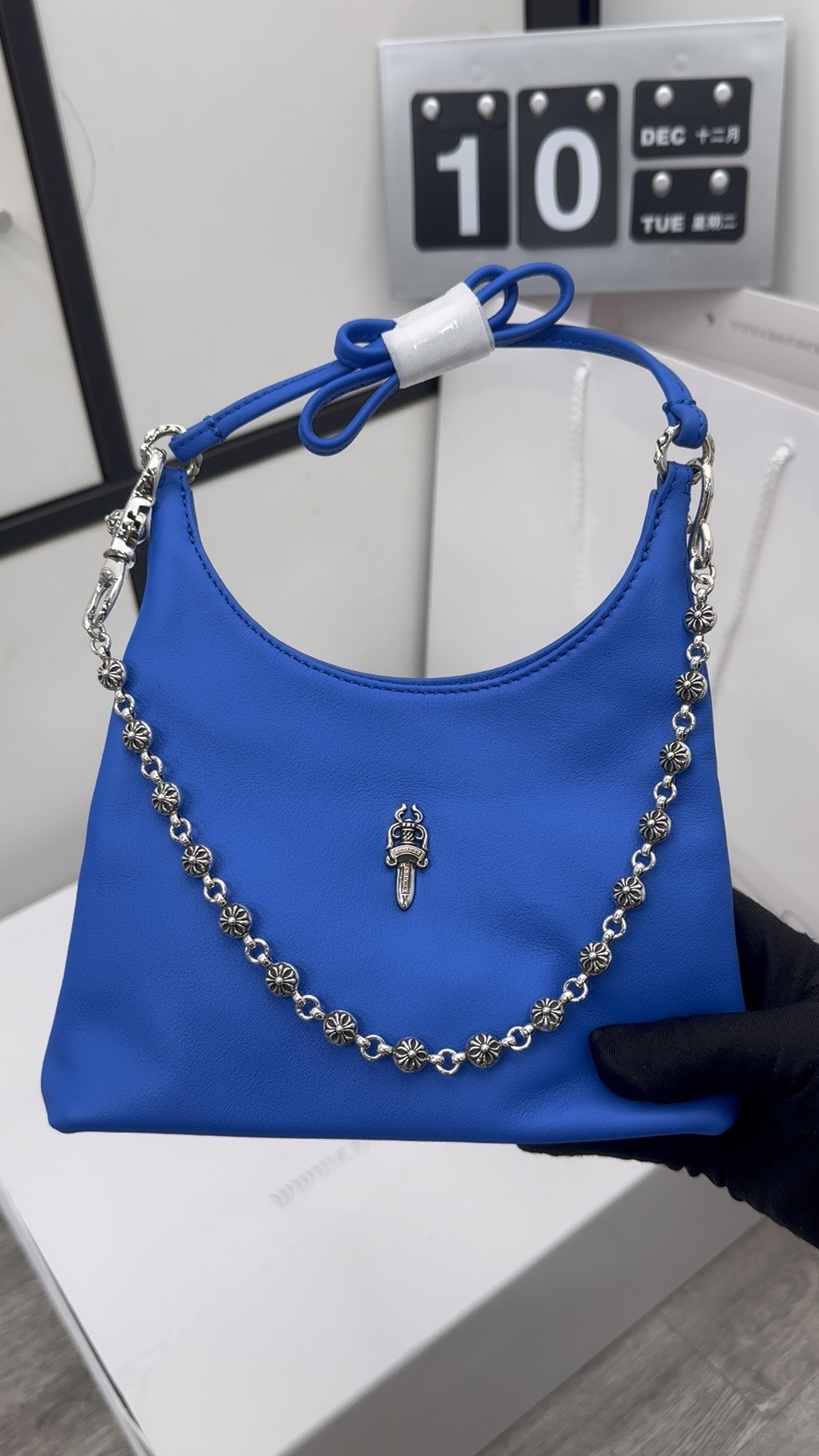 Customer-ordered real photos📸Kranin Blue dumpling bag + bag chain