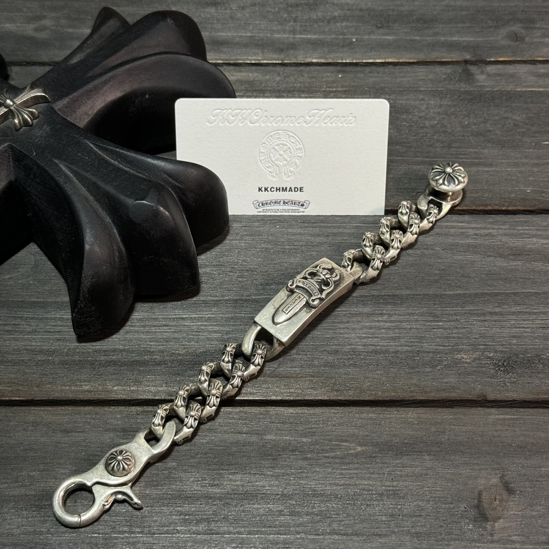 Customer order: Full-flower sword and lobster clasp large bracelet