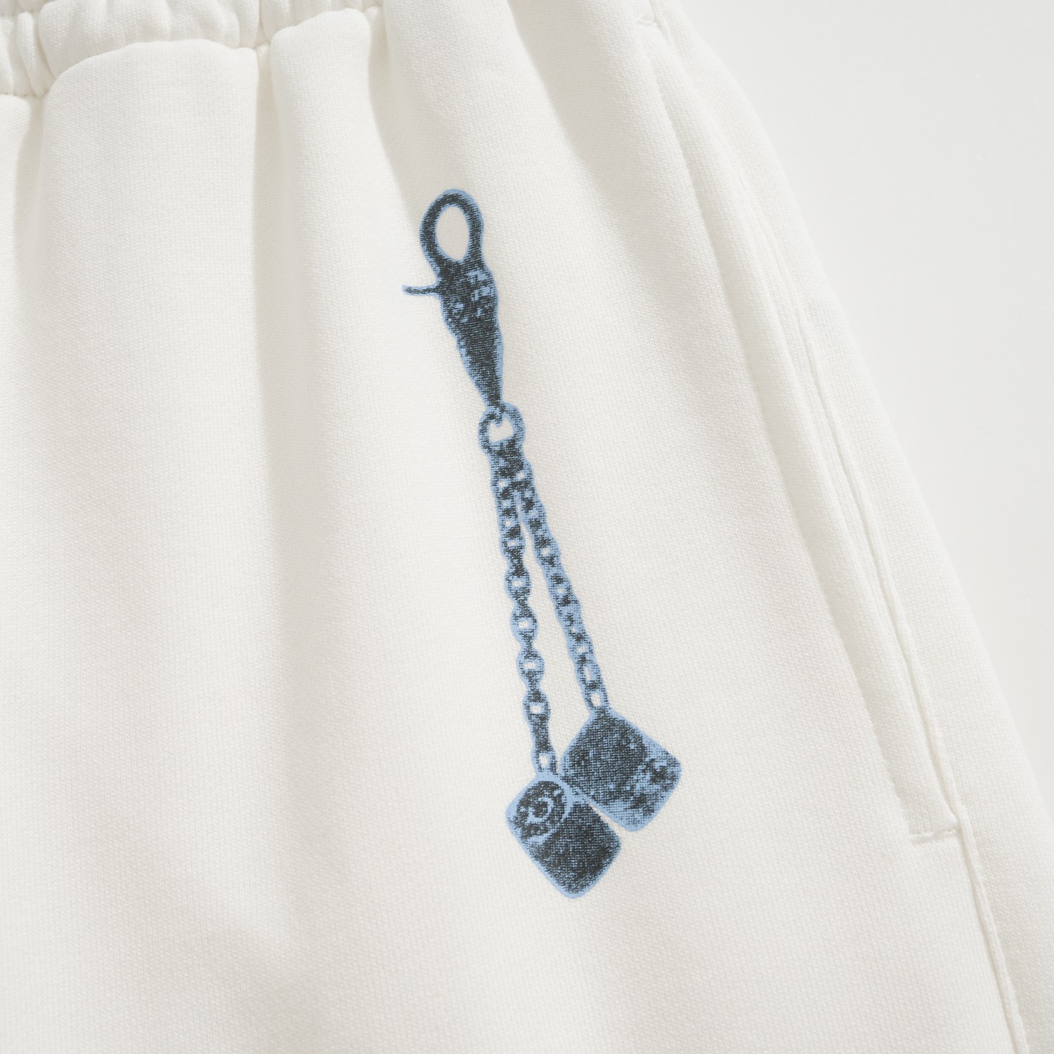 CH Chrome Hearts LAS VEGAS Limited Edition Dice Track PantsCustom-woven and dyed terry cloth fabric, side pockets, dice print, Sanskrit embellishmentsSizes S, M, L