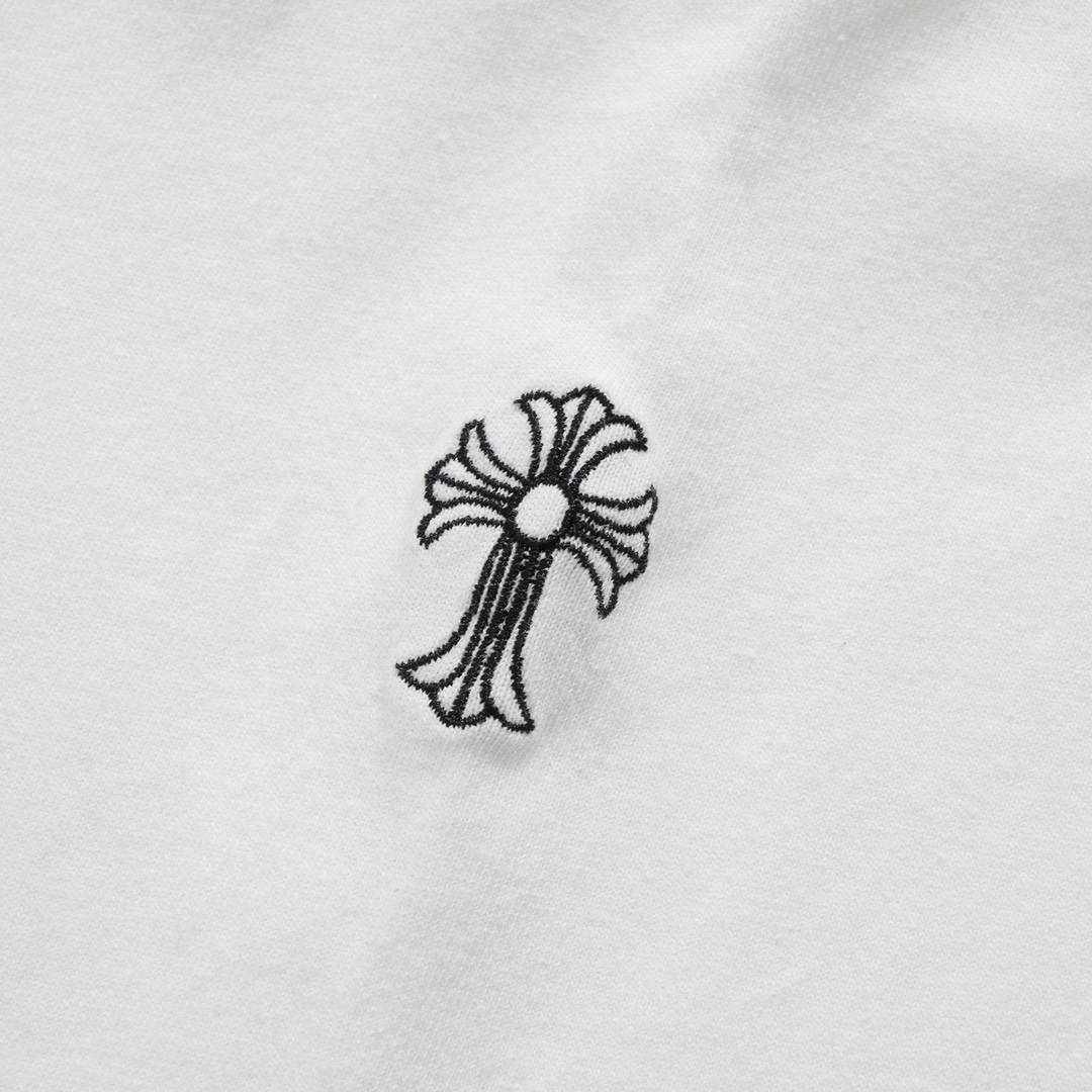 CH Kronos Embroidery Long-Sleeve T-ShirtCustom-woven and dyed fabric; patch pocket design; cross embroidery on shouldersSizes S-XL