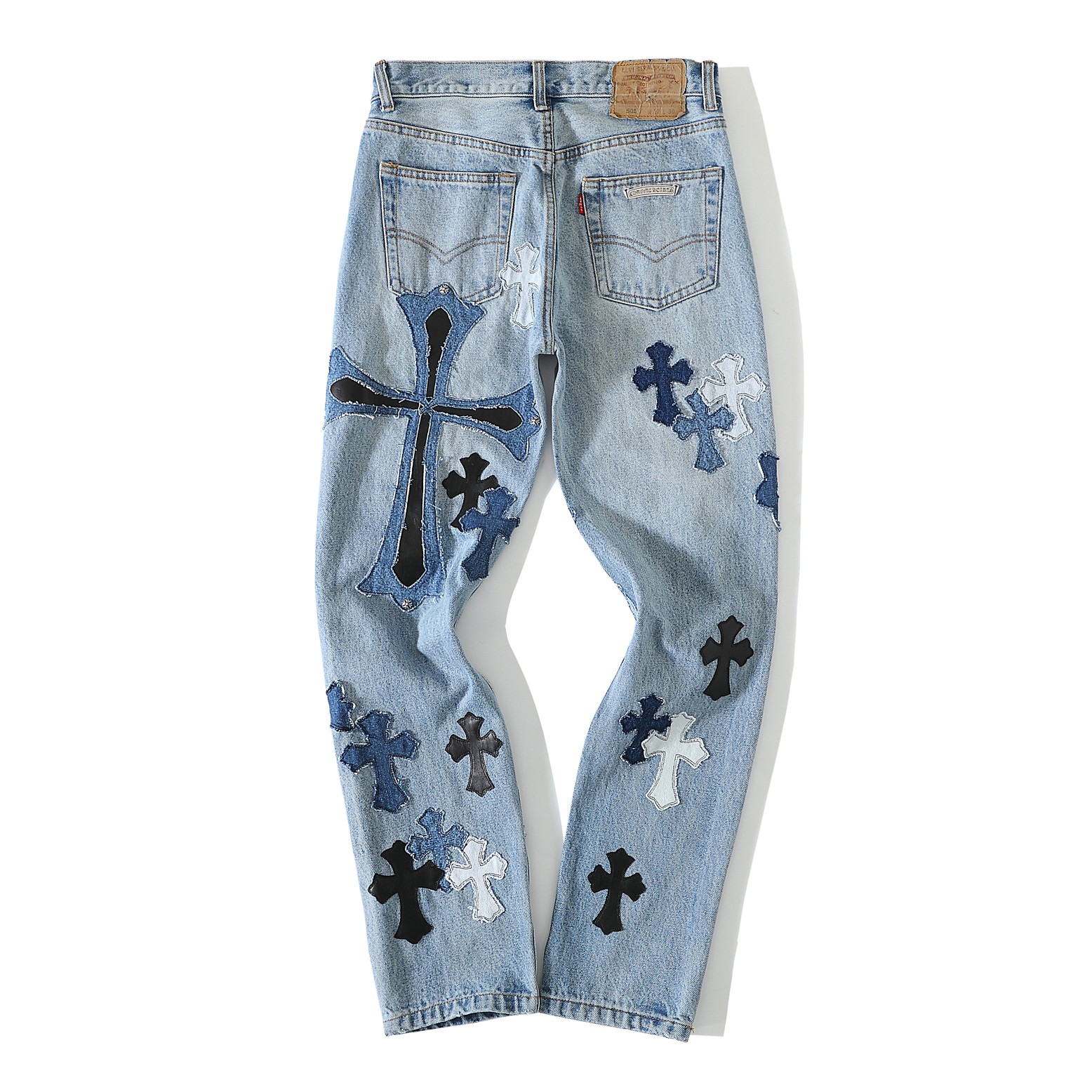 New King Denim Pants - Now Available! Those in the know understand.These pants are incredibly rare; there are only a handful available.The current market price is nearly 200,000 RMB, making them extremely difficult to obtain. The shop owner went