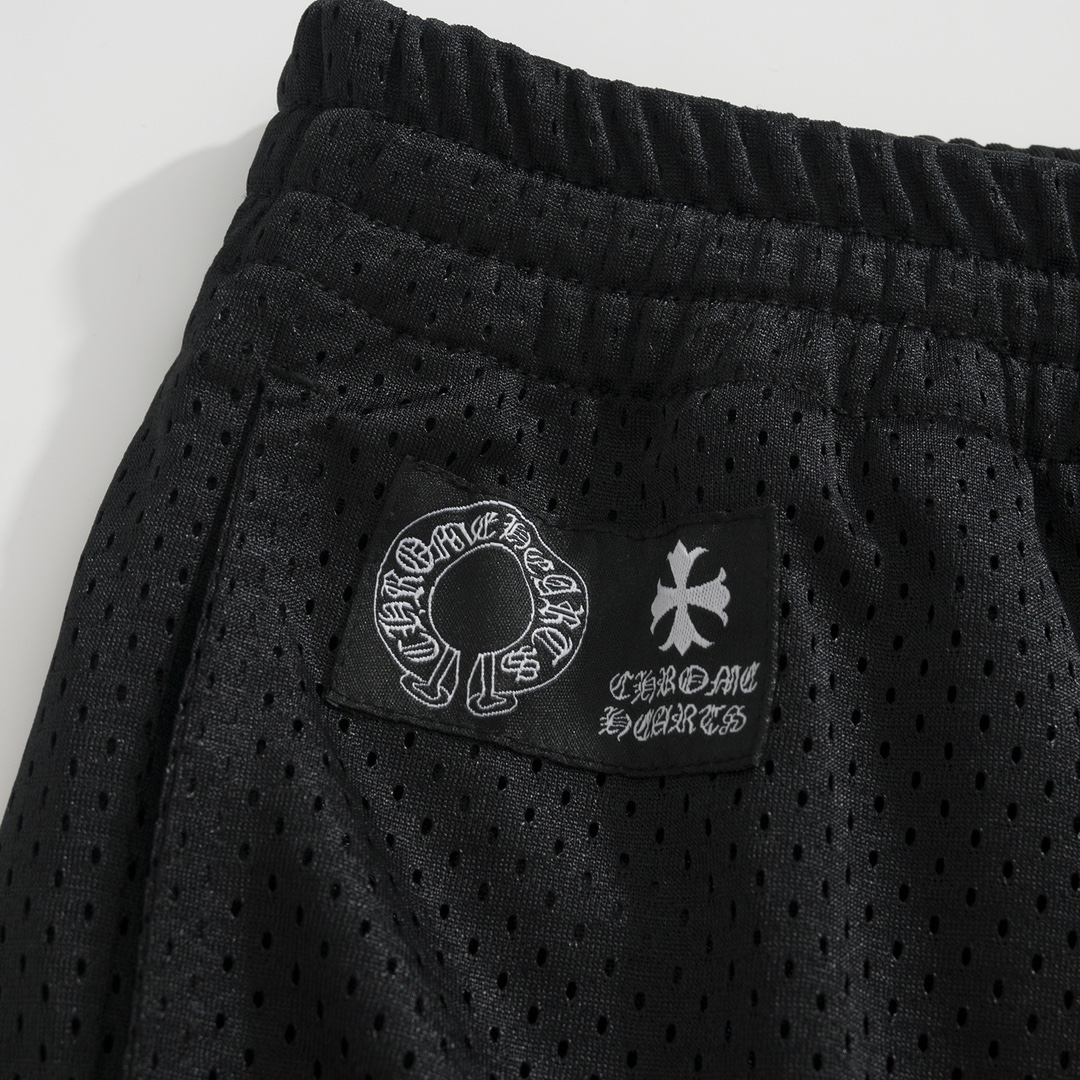 CH Chrome Hearts Ice Hockey ShortsCustom mesh material, Sanskrit print, woven label embellishment, drawstring design, skin-friendly and comfortableSizes S-XL