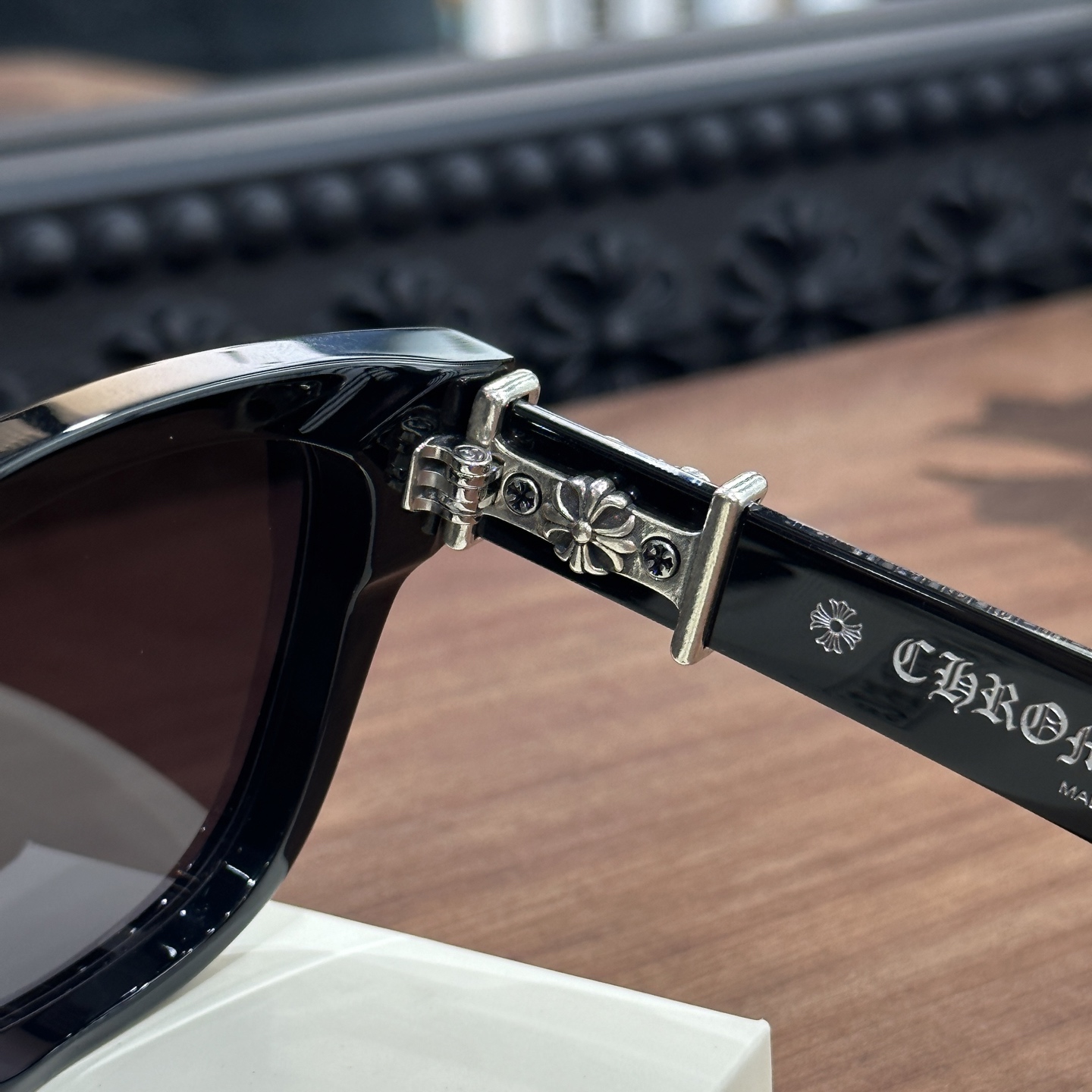 CH Sword Sunglasses - Black & SilverModel: VAGILLIONAIREMaterial: 925 Sterling SilverSize: 54-19-152Italy imported acetate, 925 sterling silver, sword logo. A must-have for summer, these sunglasses look incredibly stylish.