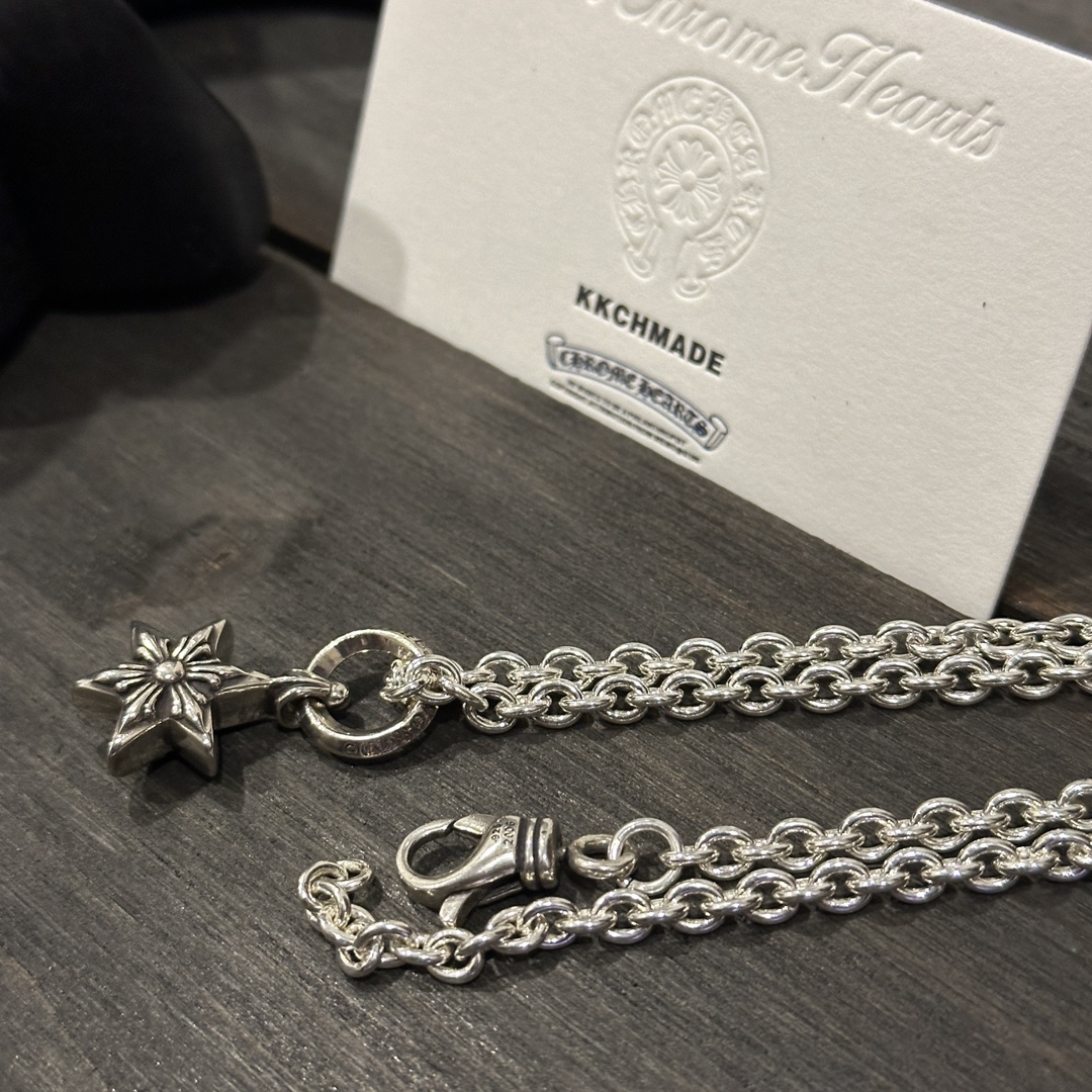 Customer order: Six-pointed star pendant + lobster chain