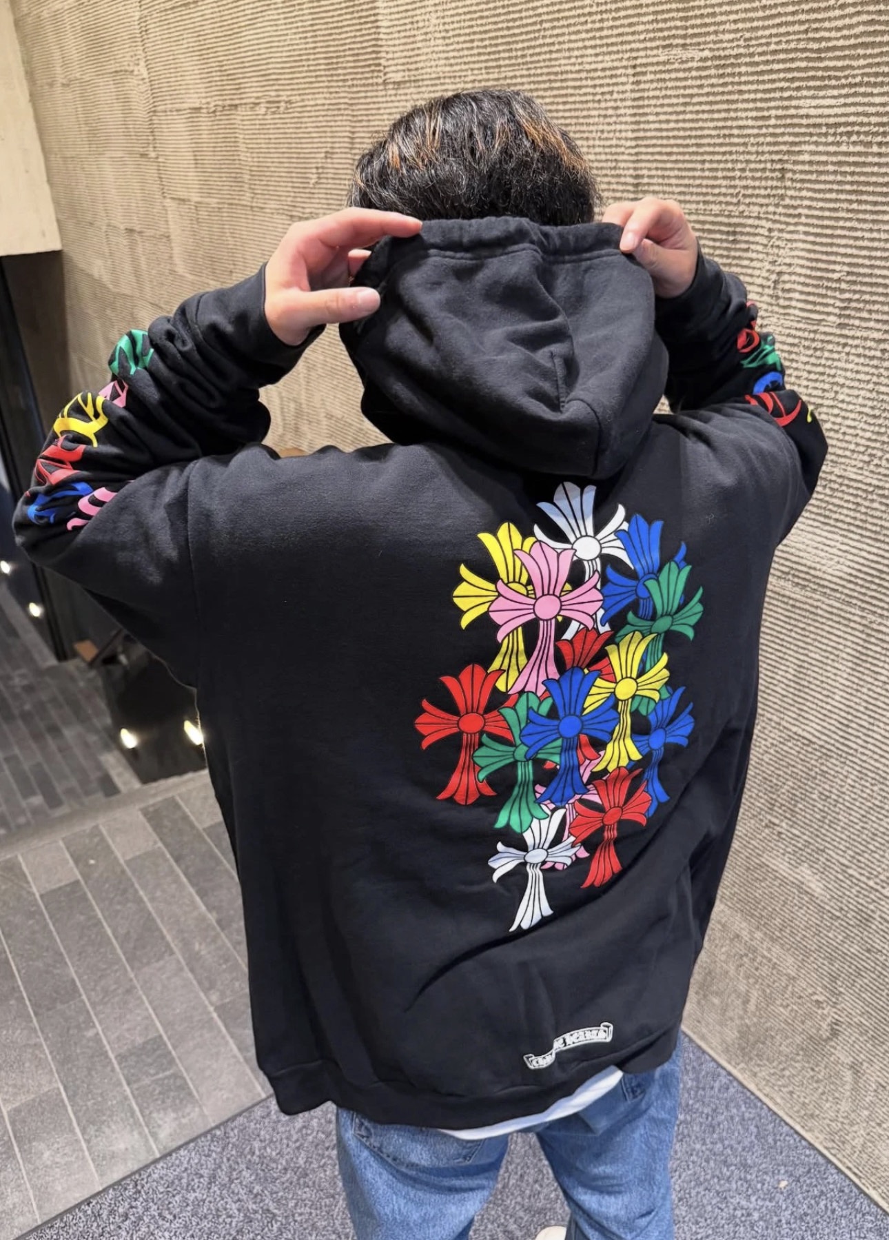 Chrome Hearts Colorful Cross Black Zip-Up JacketSize: S M L XL