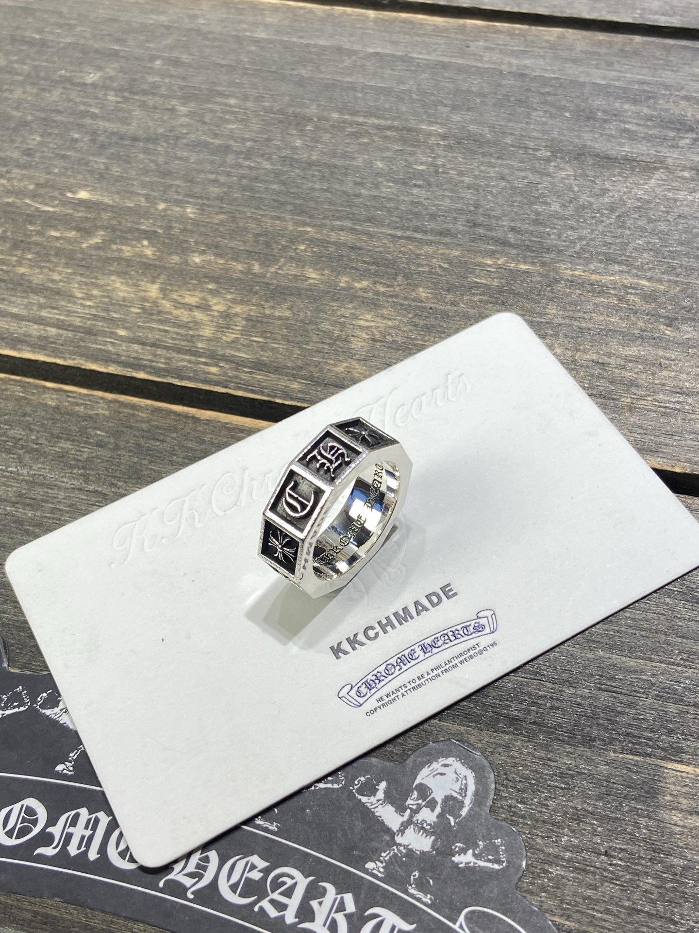 New 🆕 6mm CH Sanskrit Cross Flower Ring - Perfect Direct Supply After 9 Months of Development 🔝