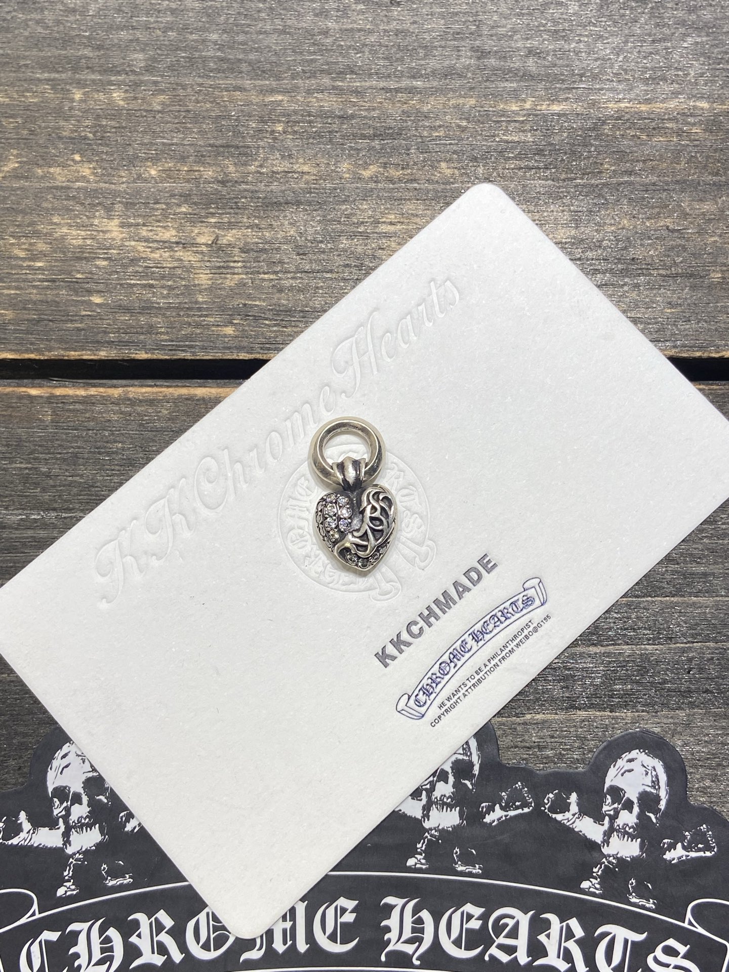 Customer order 🔝VVS full diamond vine heart pendant