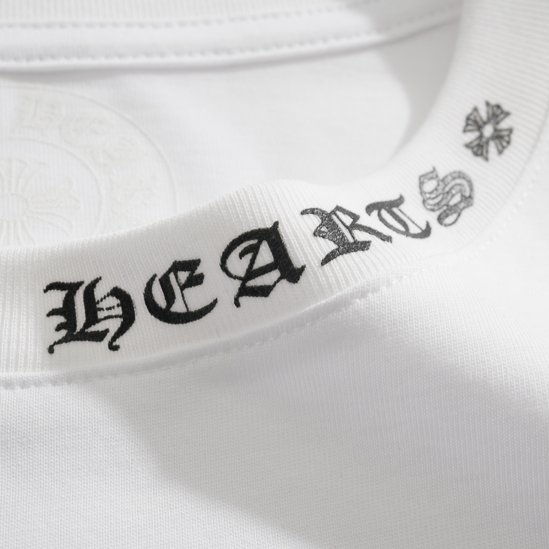 CH Sanskrit Short-Sleeve T-Shirt with Sanskrit Print on NecklinePure Cotton with Exclusive Printing TechnologyUnisex Loose Fit with Sanskrit Print on Neckline and CuffsDouble Stitching Reinforced NecklineSoft, Comfortable, and Breathable Fabric