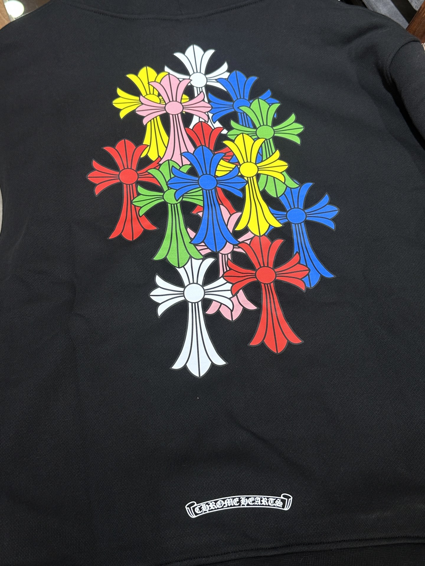 Chrome Hearts Colorful Cross Black Zip-Up JacketSize: S M L XL