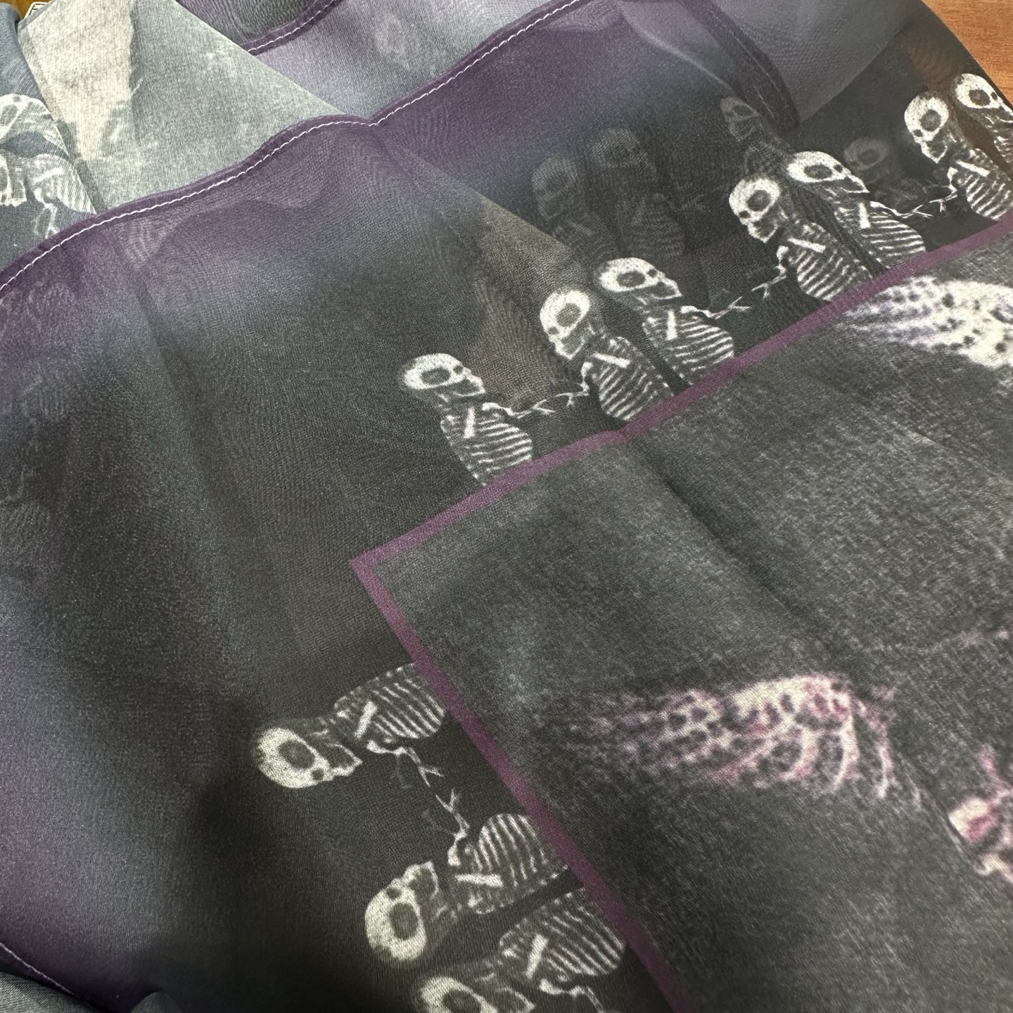 Exclusive Limited Edition Ch✖️Foti Skull Head Scarf/Silk Scarf/Shoulder