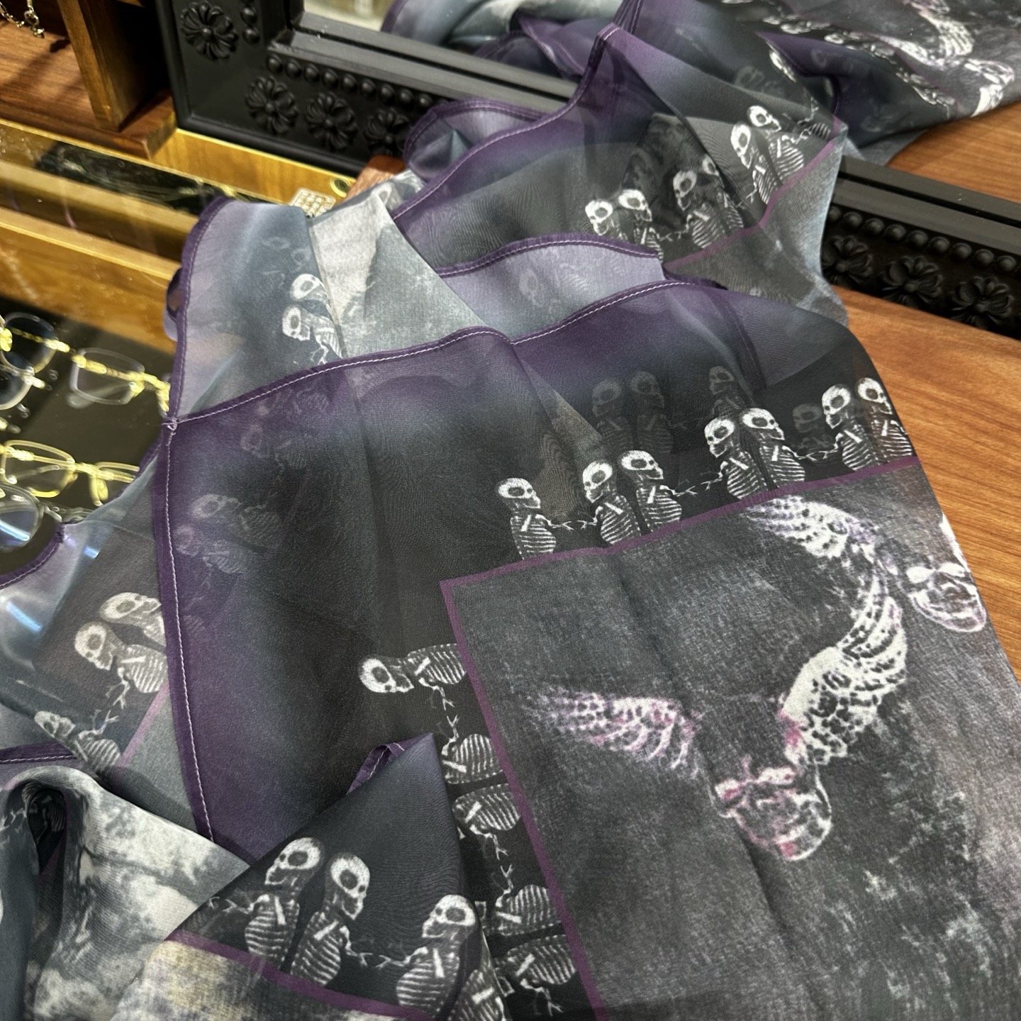 Exclusive Limited Edition Ch✖️Foti Skull Head Scarf/Silk Scarf/Shoulder