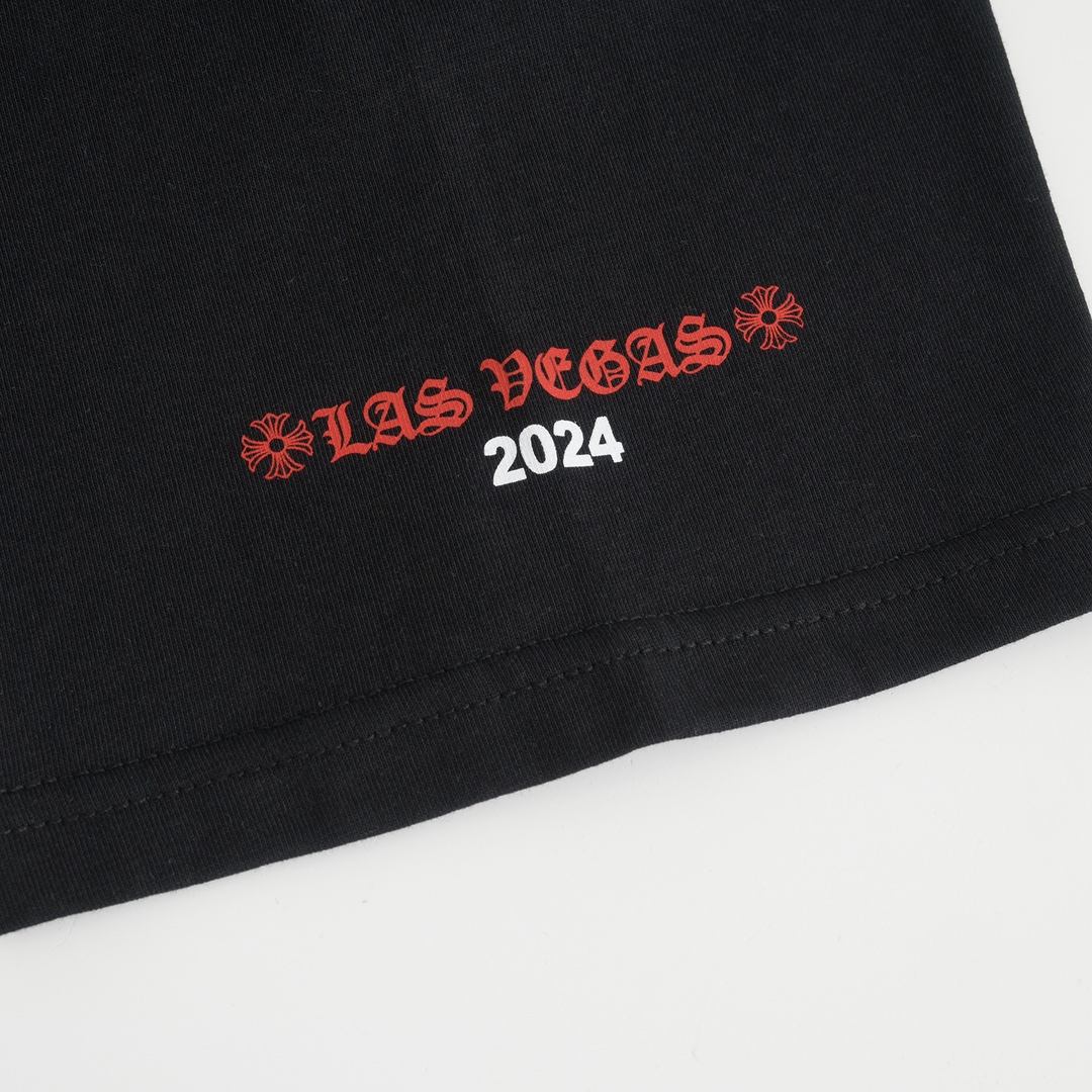 CH Chrome Hearts Las Vegas Limited Edition Rolling Stones T-ShirtMaterial: 200g 21S fine cotton plain weave. Printing involves nearly ten film prints, all using imported materials and produced on an oval machine to ensure stability. Custom silver la
