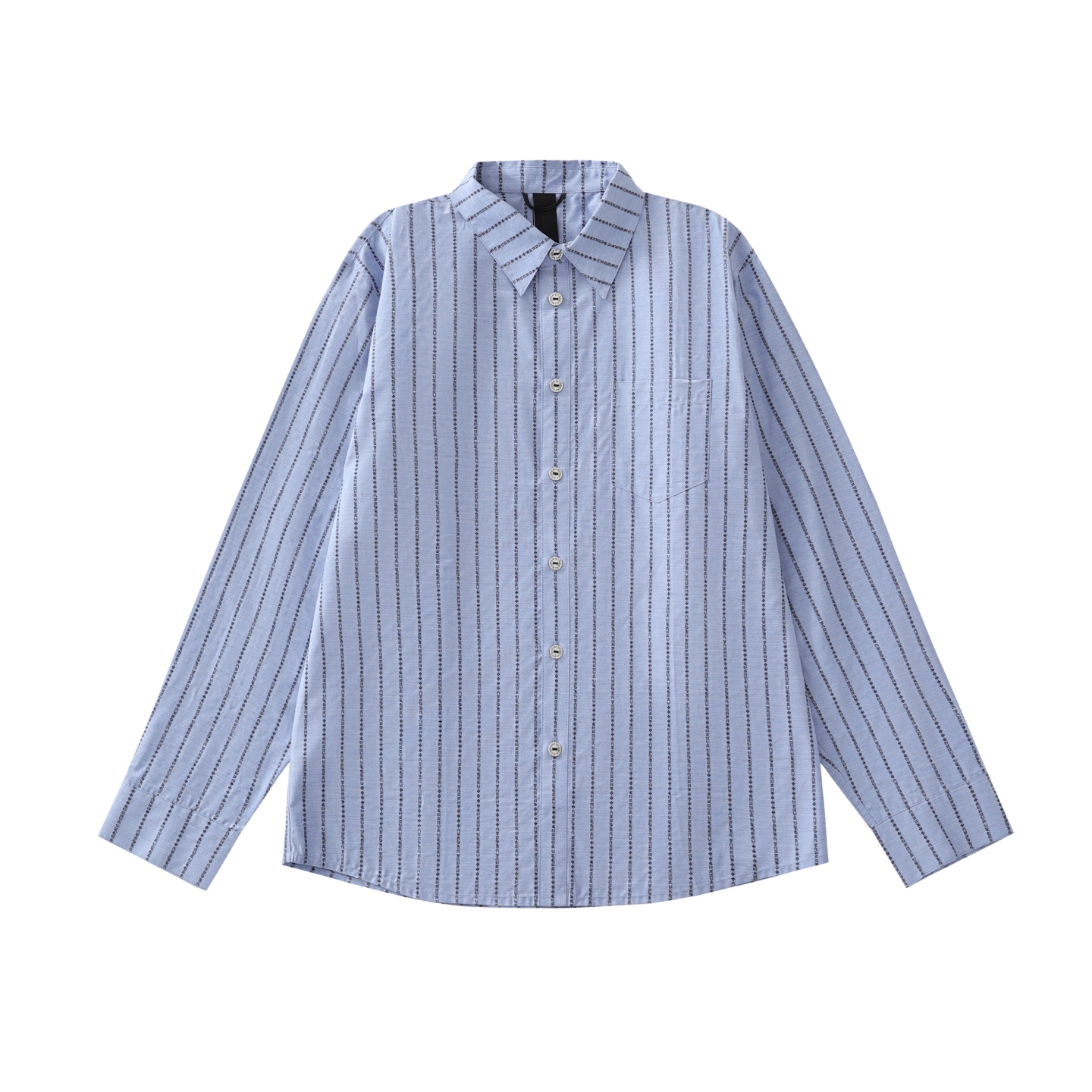 CH's new Sanskrit all-over print yarn-dyed shirt. Two colors and all sizes available. Original New York National Institute of Quality (purchased for 20,000). Custom-dyed yarn is made of 100-count double-ply yarn (minimum order 1000 meters). Crafted o