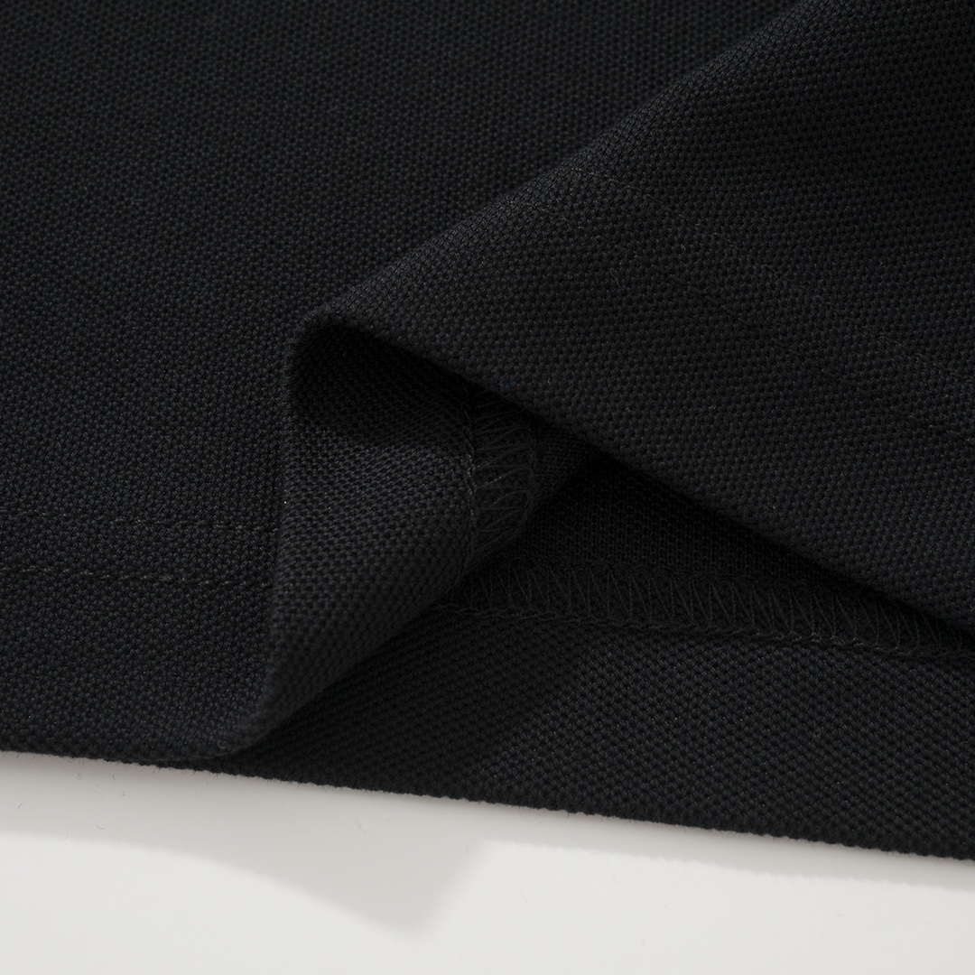 CH Chrome Hearts Exclusive Polo Shirt in Patchwork LeatherThe fabric is made of pique satin, incredibly smooth and comfortable against the skin with a cool feel. It features three top-grain cowhide cross panels on the front and back, and the neck la