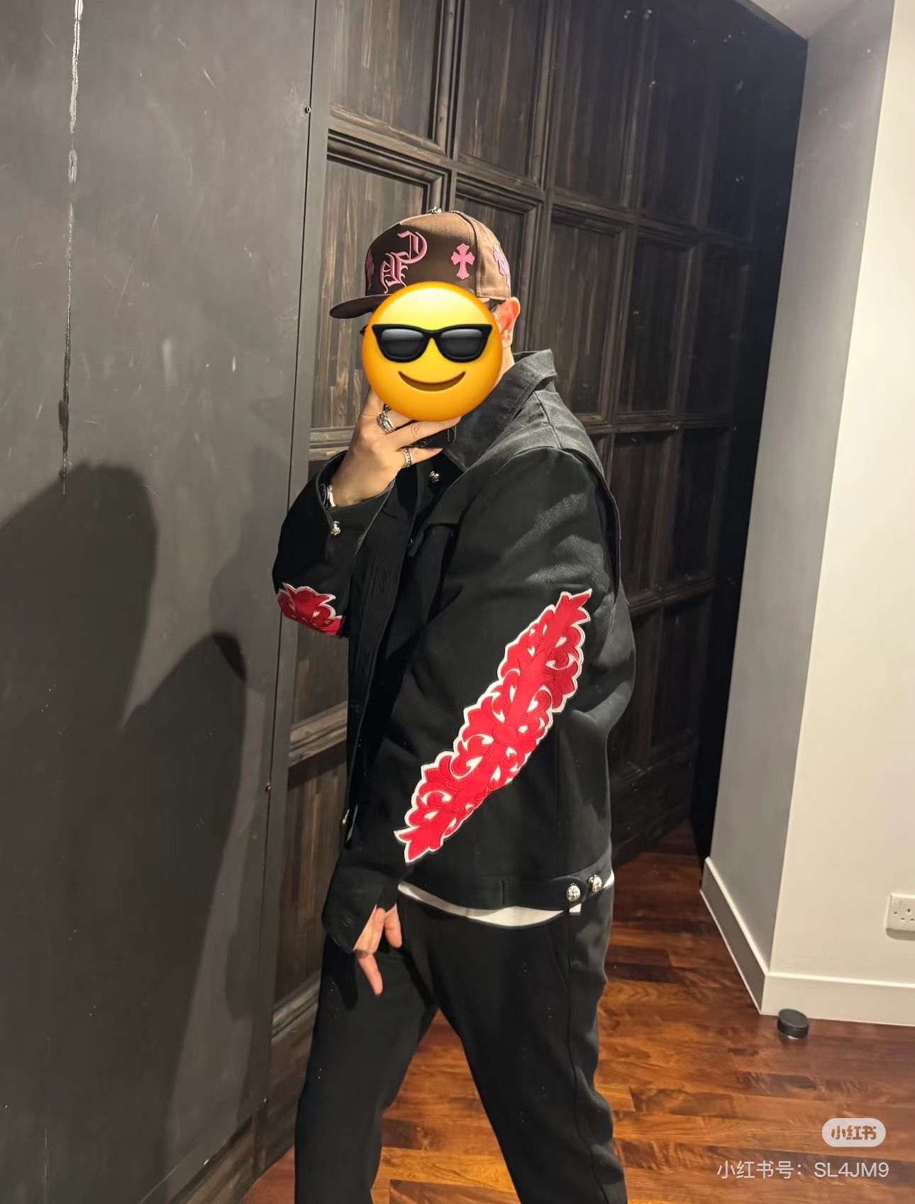 Chrome Hearts Double Floral Arm Vine and Flame Denim JacketIncredibly stylish on, a high-end custom pieceSizes: S-XXL