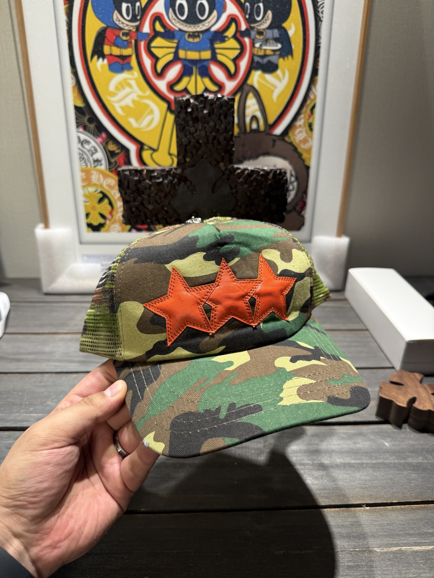 Customer order 🔝 Limited edition pentagram camouflage baseball cap
