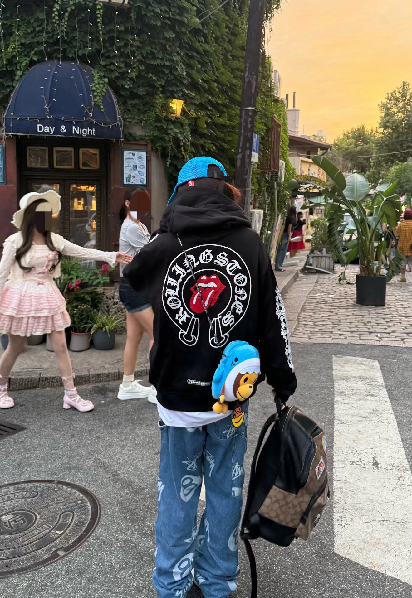 Chrome Hearts Rolling Stone Red Tongue Collaboration Zip-Up HoodieSizes: S M L XL