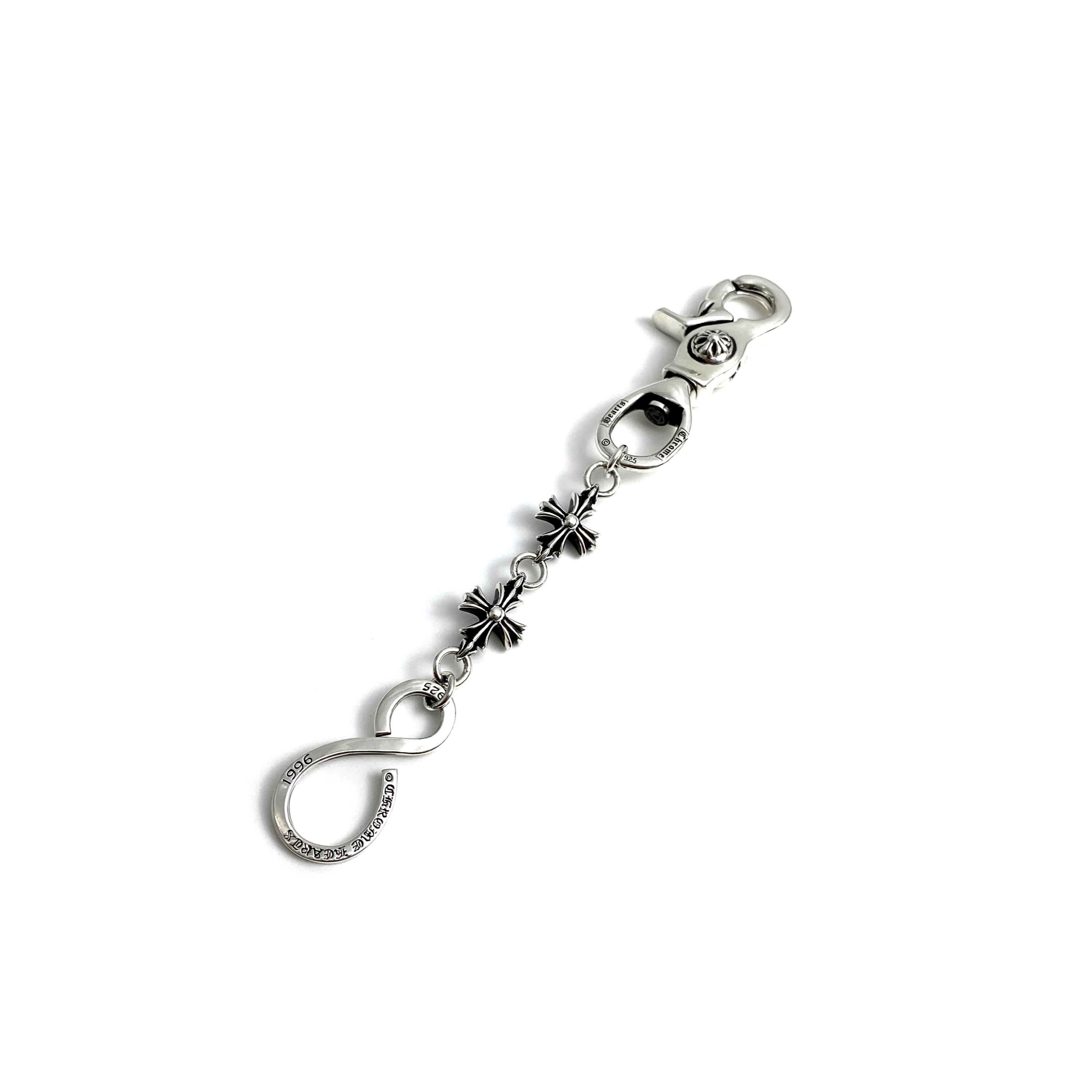 Chrome Hearts Cross Flower Lobster S-Shaped Keychain