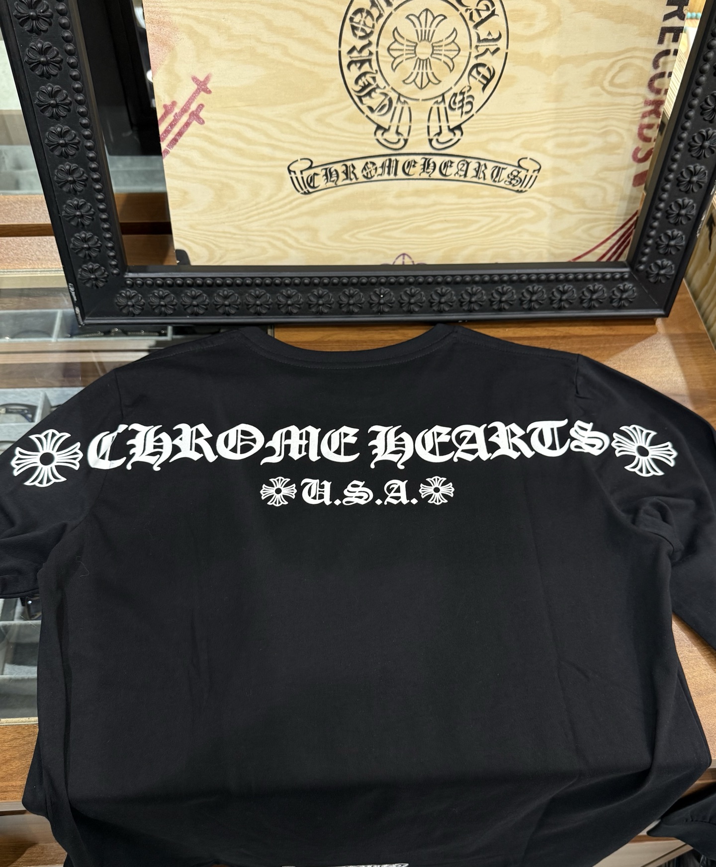 Chrome Hearts City Limited Edition Sanskrit Black Long-Sleeve T-ShirtSize: S M L XL XXL