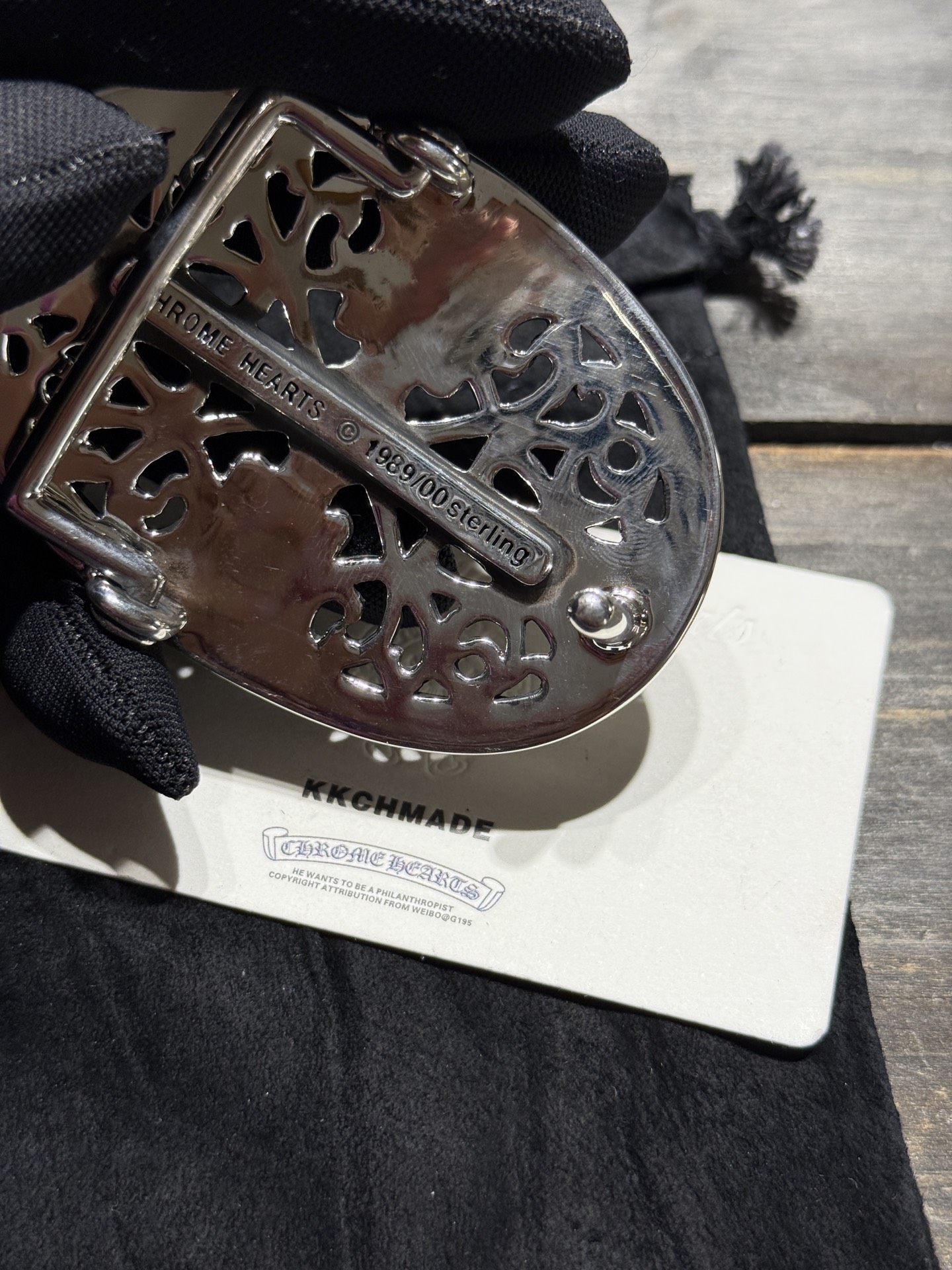 Custom-ordered 🔝vine cross leather beltOriginal South American cowhide leather, heavy-duty 925 sterling silver hardware, top-notch detailing, unparalleled quality!