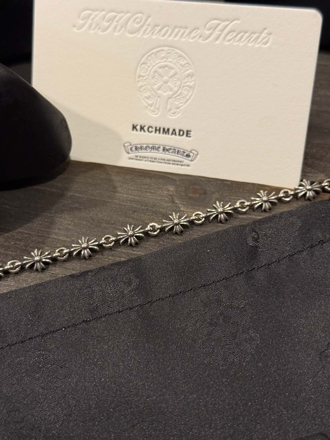 Customer order 🔝Tiny E cross bracelet