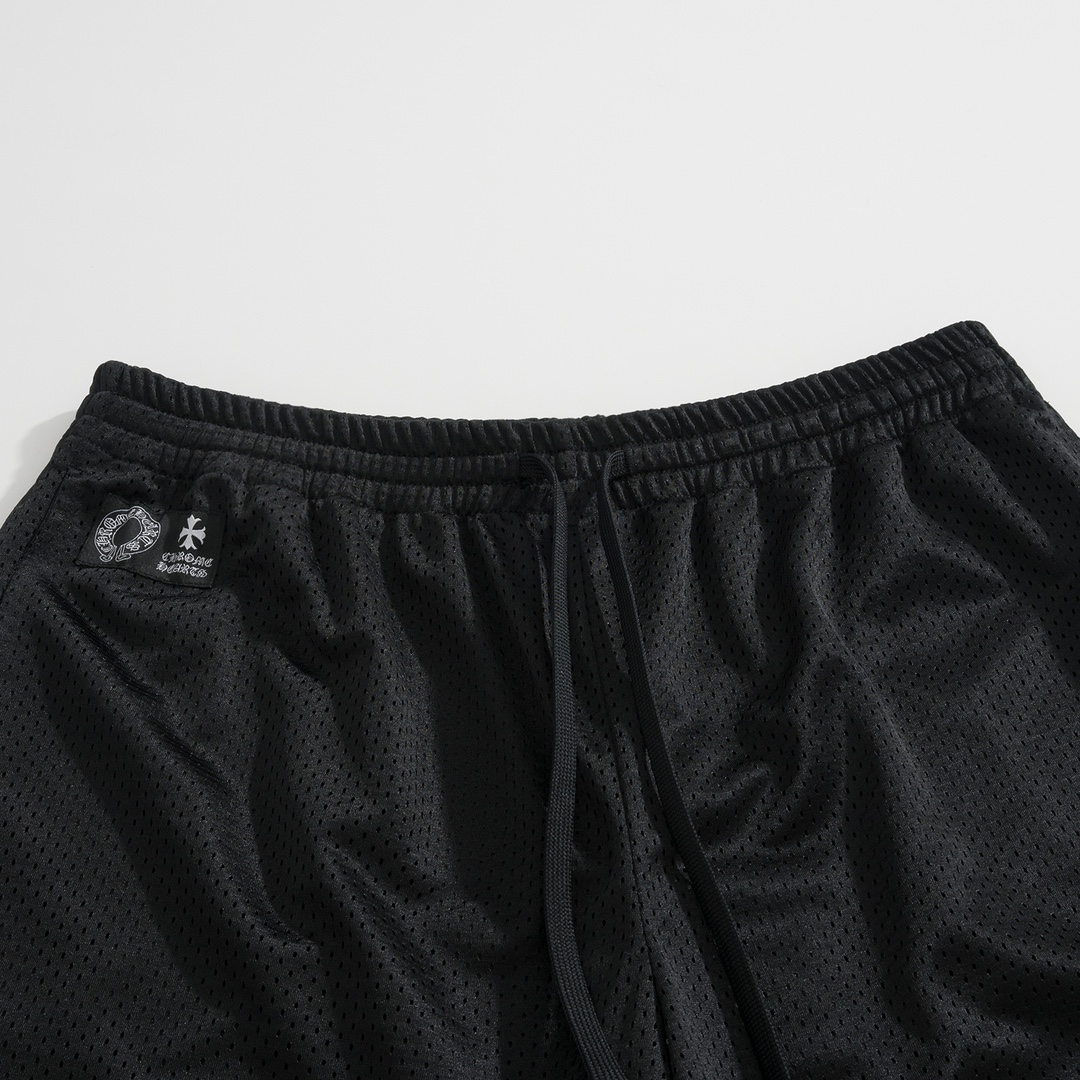 CH Chrome Hearts Ice Hockey ShortsCustom mesh material, Sanskrit print, woven label embellishment, drawstring design, skin-friendly and comfortableSizes S-XL