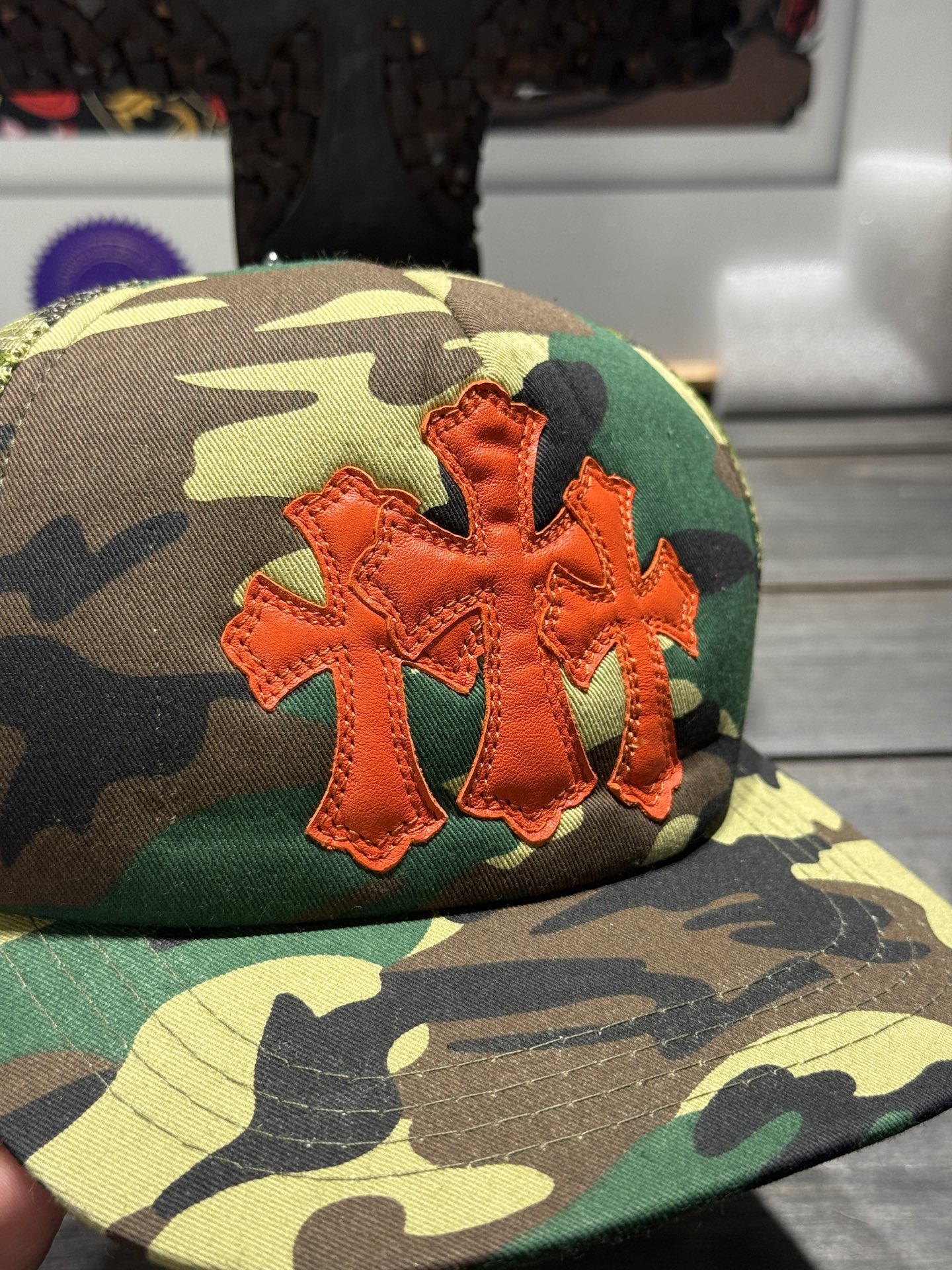 Customer order 🔝 Camouflage Three Cross Baseball Cap