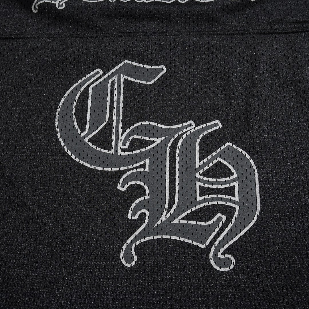 CH 2023FW Chrome Hearts Mesh Double-Layer Sports Suit Ice Hockey Suit. Imported mesh fabric, thick and substantial feel. Features multiple classic logo prints. Sizes S, M, L.