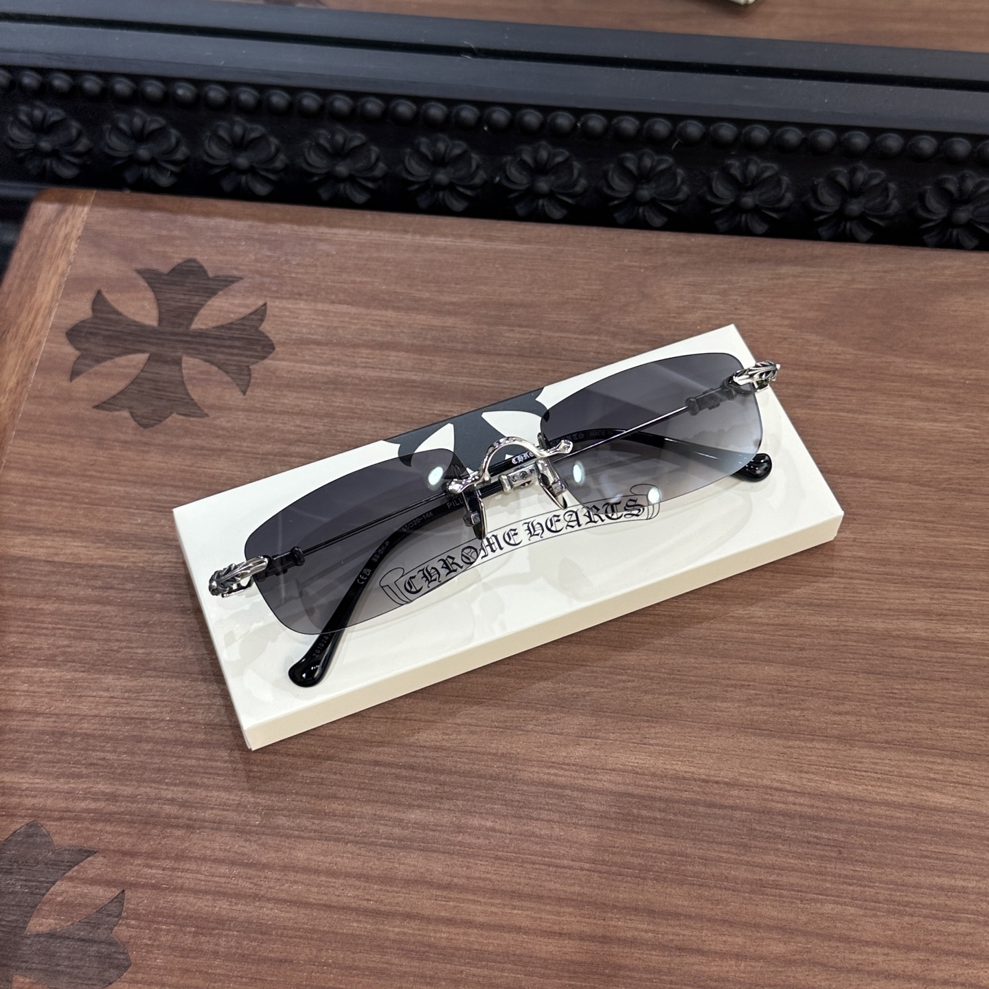 CH Sunglasses Model: Pills III Color: Black/Silver Size: 55-20-144