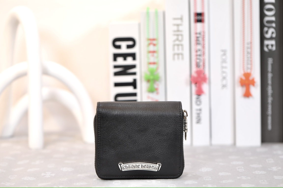 CH Large roll-up wallet folded in half