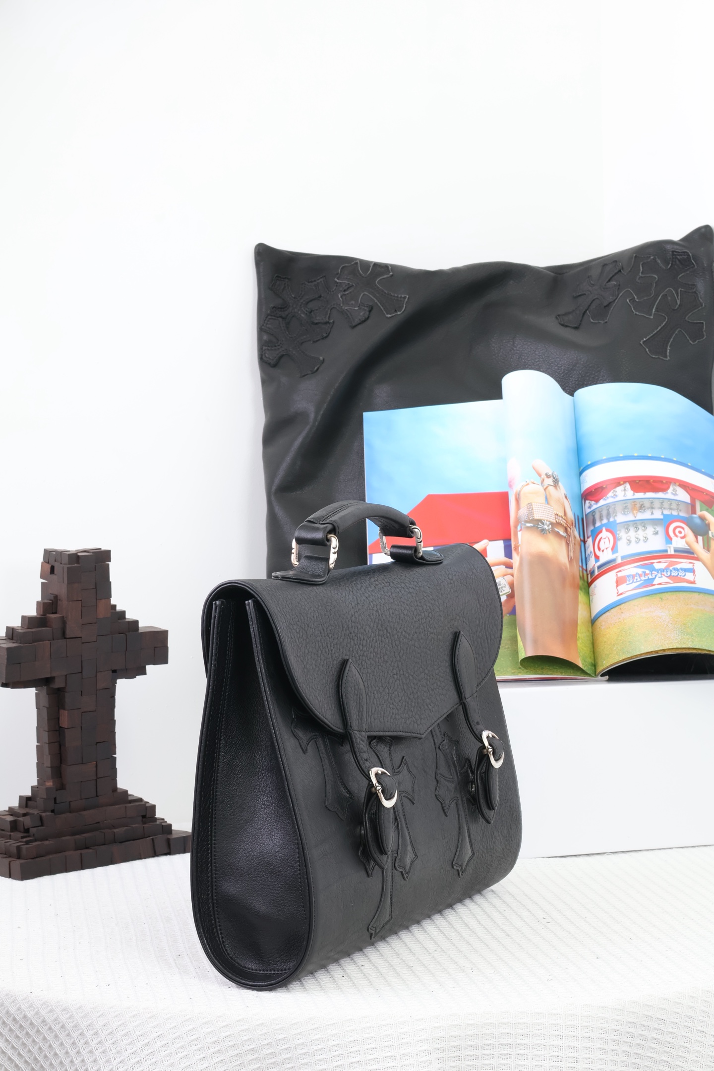 CH BEAN BEAN Double D-ring Flap Cross Briefcase