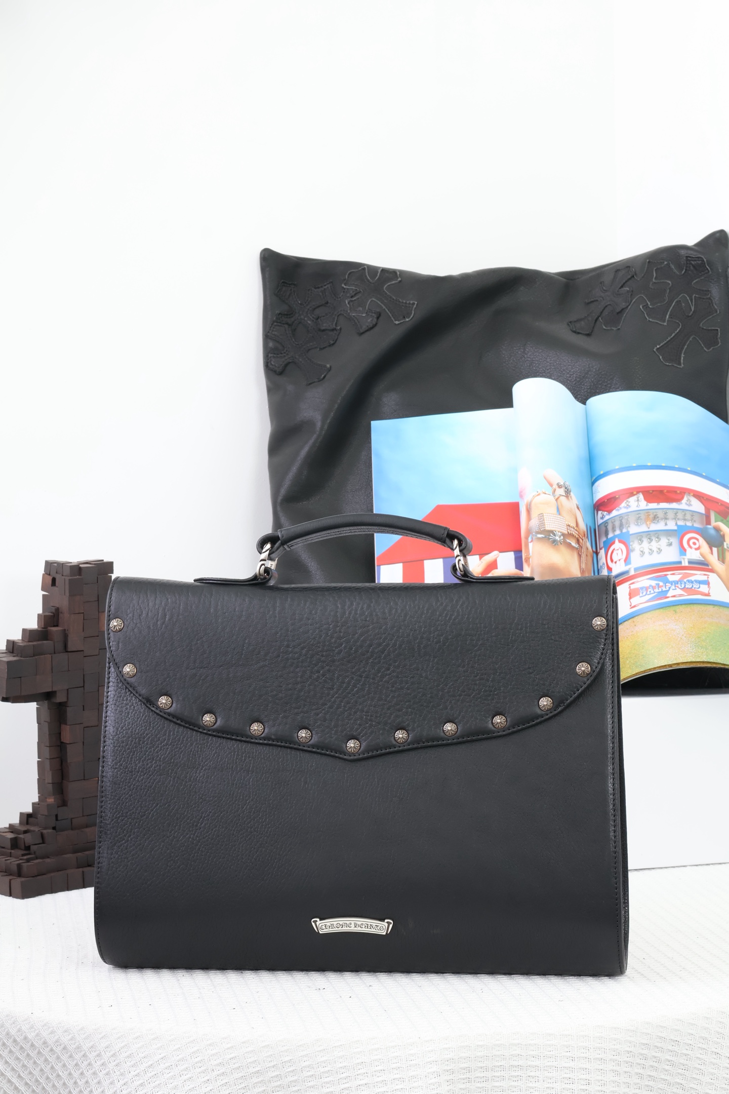 CH BEAN BEAN Double D-ring Flap Cross Briefcase