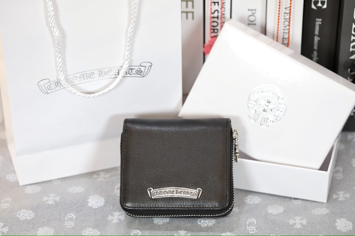 CH Large roll-up wallet folded in half