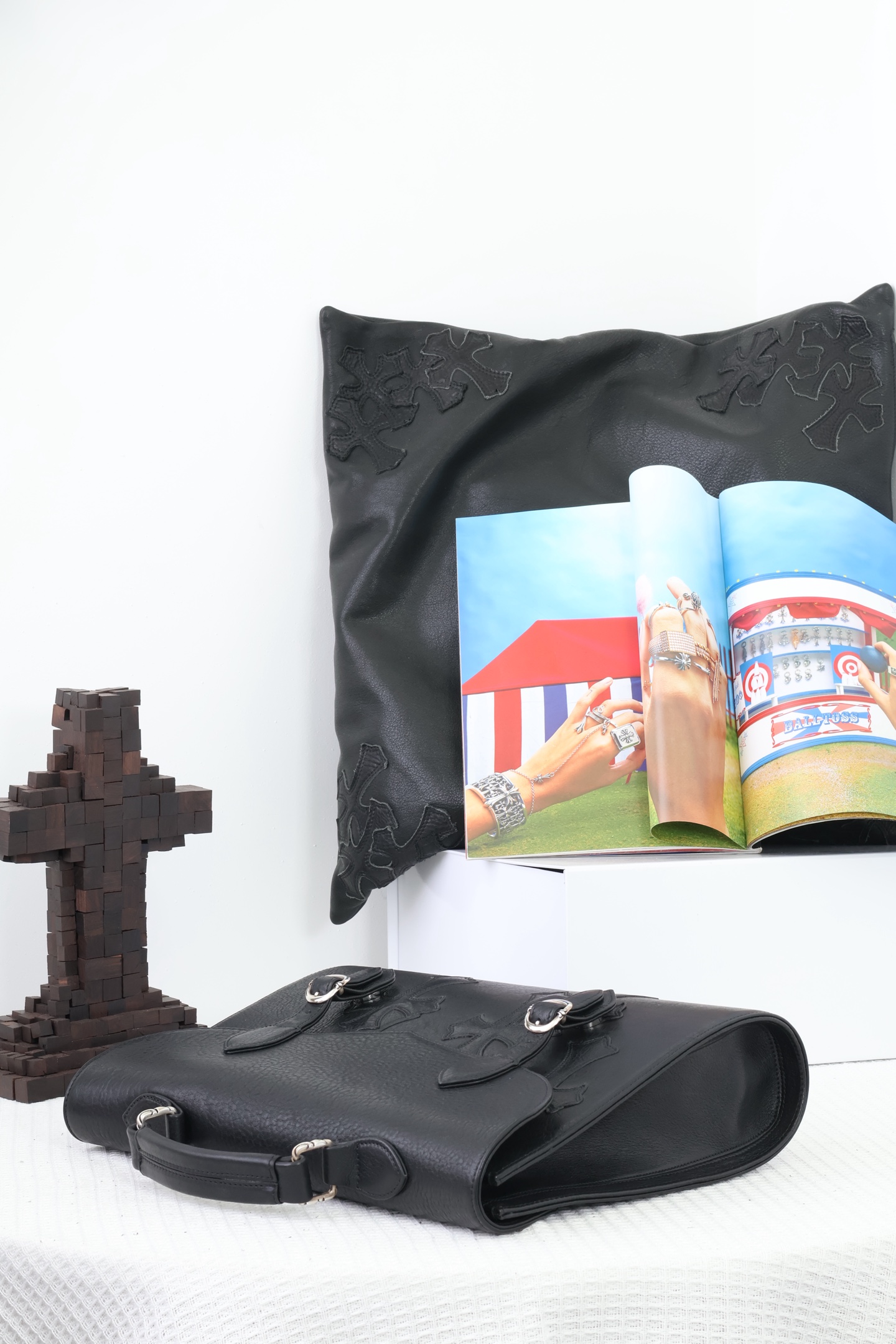 CH BEAN BEAN Double D-ring Flap Cross Briefcase